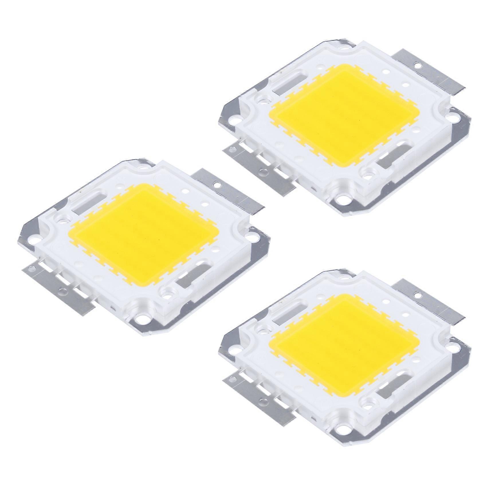 3X 3800LM 50W LED Chip Bulb Lamp Light Warm White High Power DIY