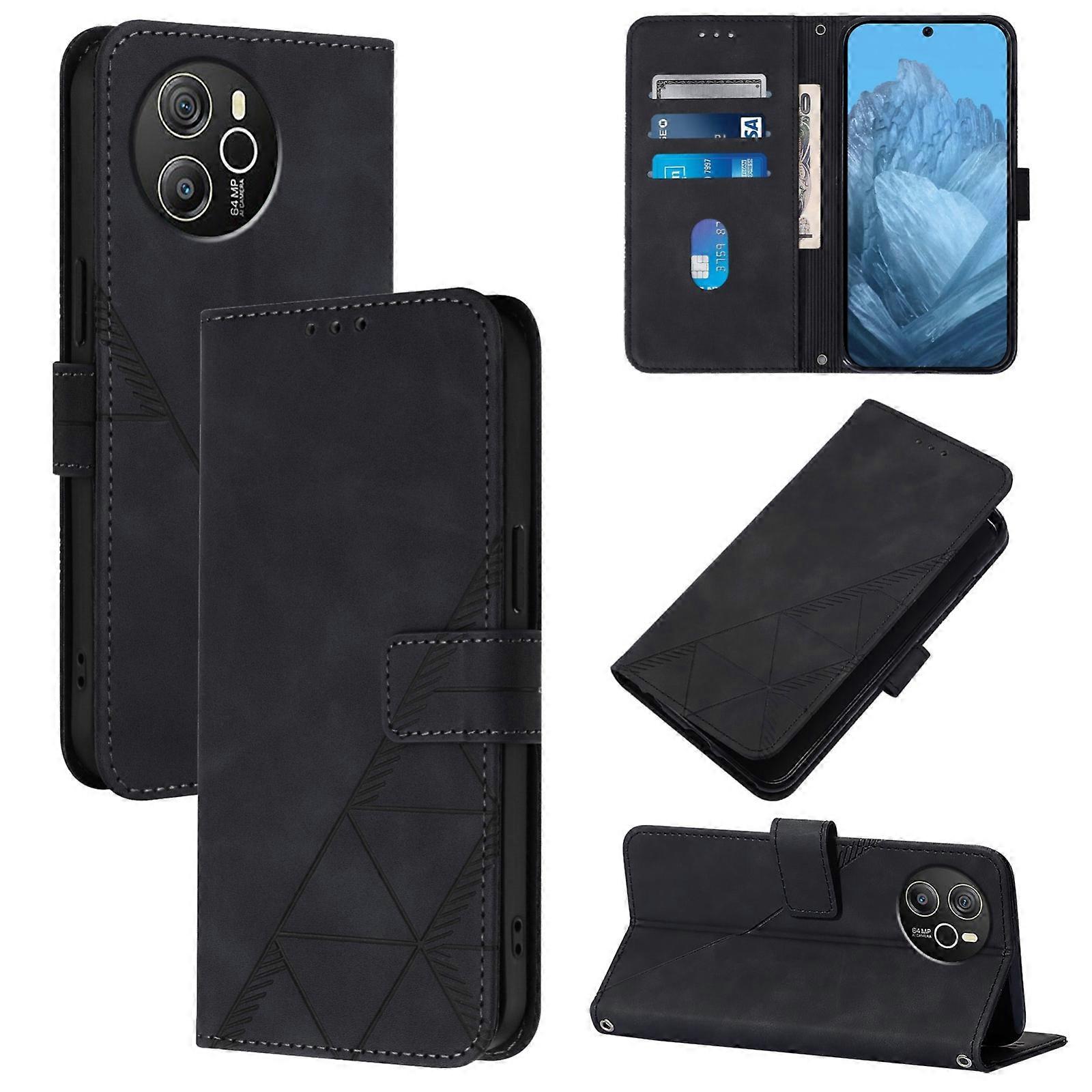 3D Embossed Leather Case For Blackview Shark 8