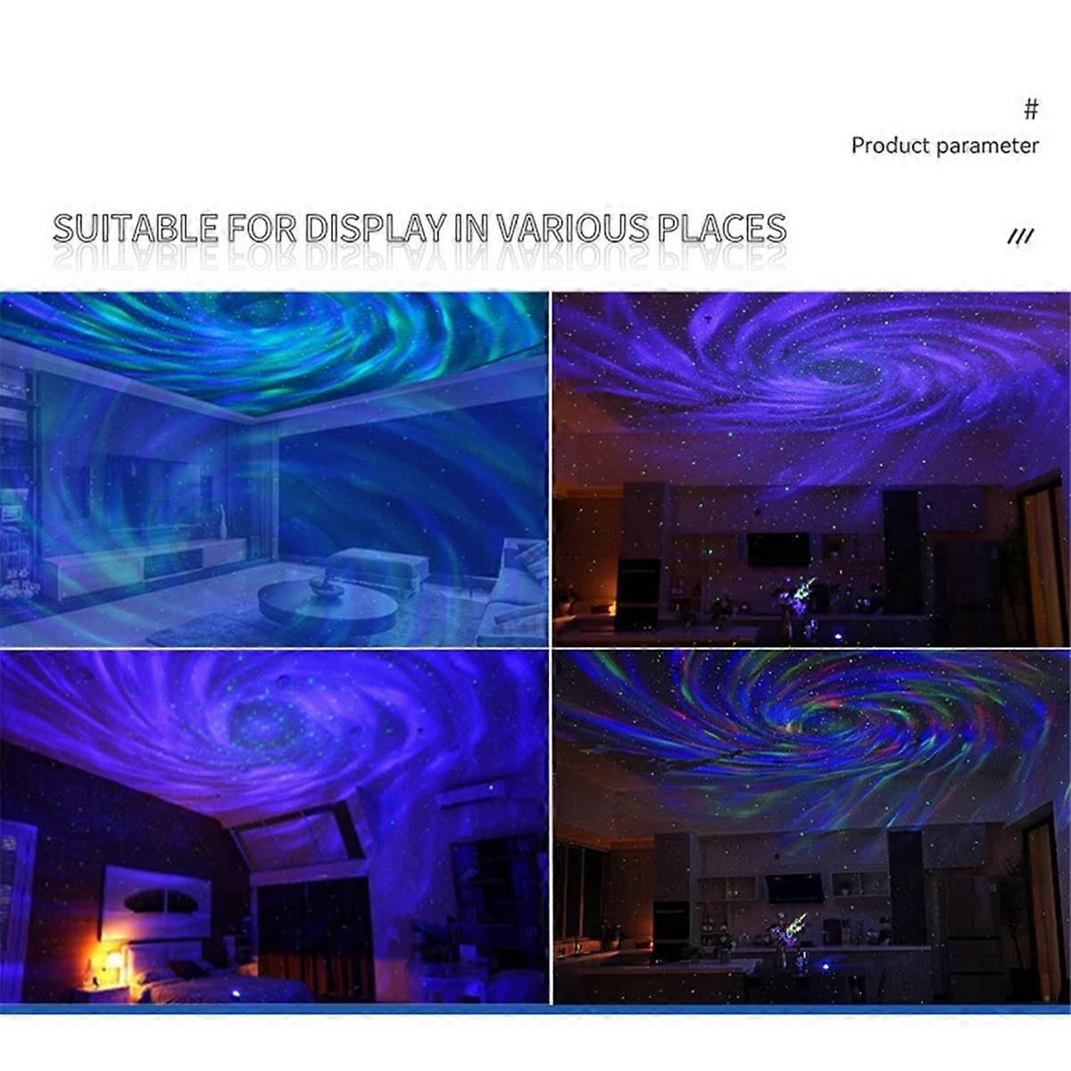 Rotating Northern Light Starry Light Way Starry Projection Light Application mobile Bluetooth Music Laser B