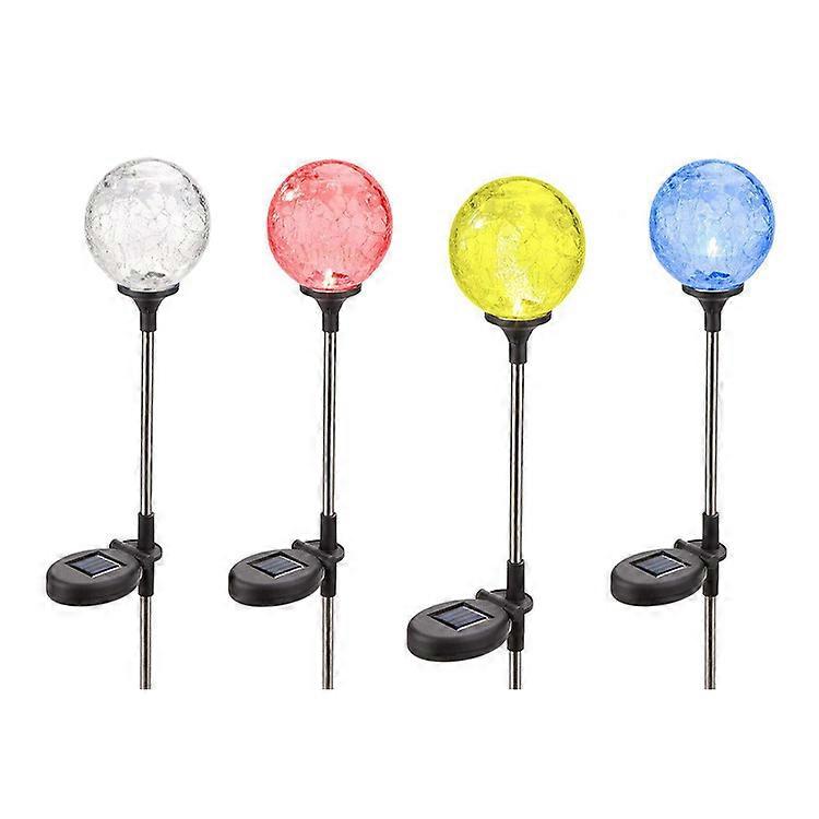 Solar Garden Light 4 Packs for Pathway Lighting Automatic On and Off