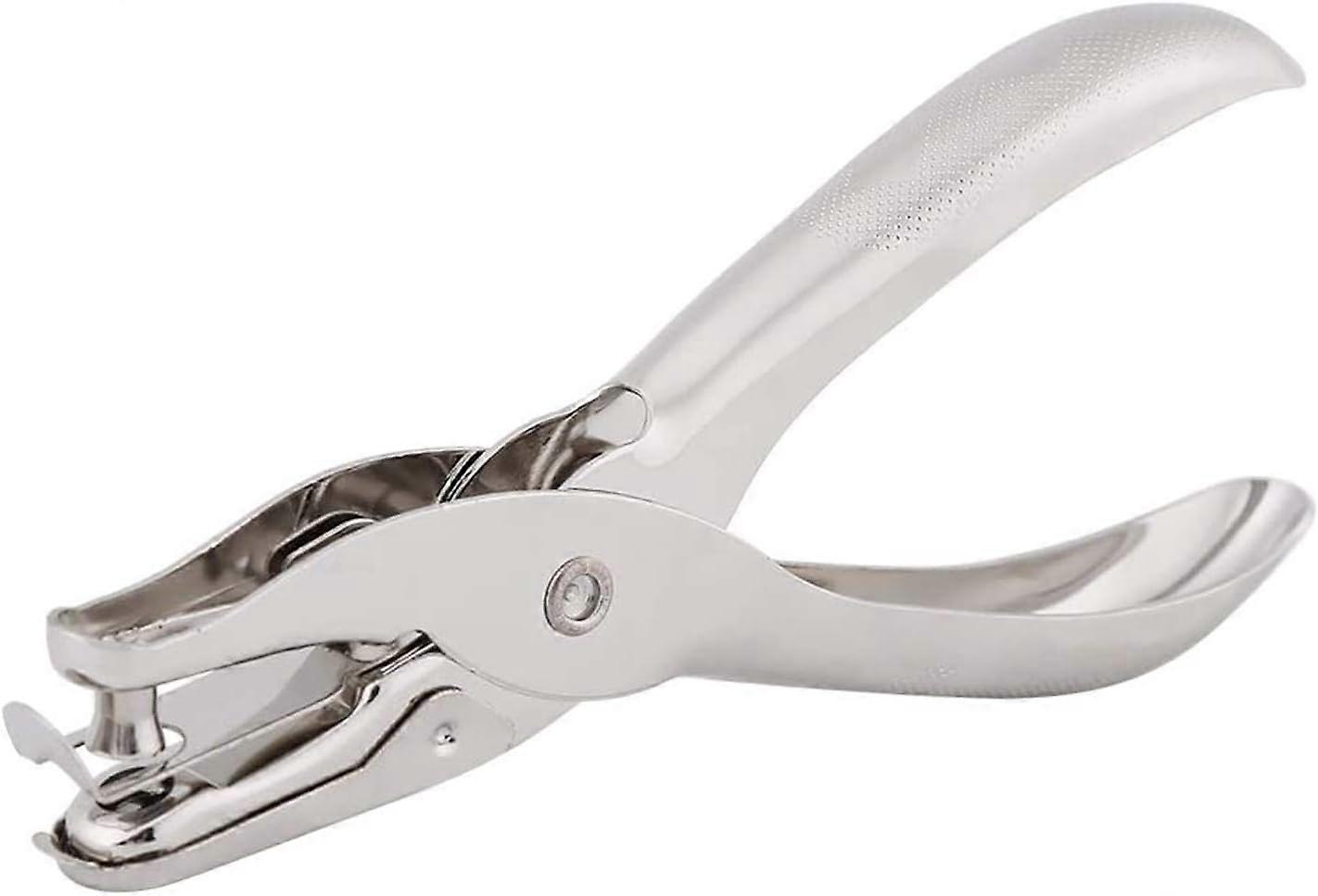 Puncher Single Hole Puncher Hand Hold Puncher A Single Time Can Be Large 8 Sheets of Copier Paper for Organizing Documents6MMsilver1pcs