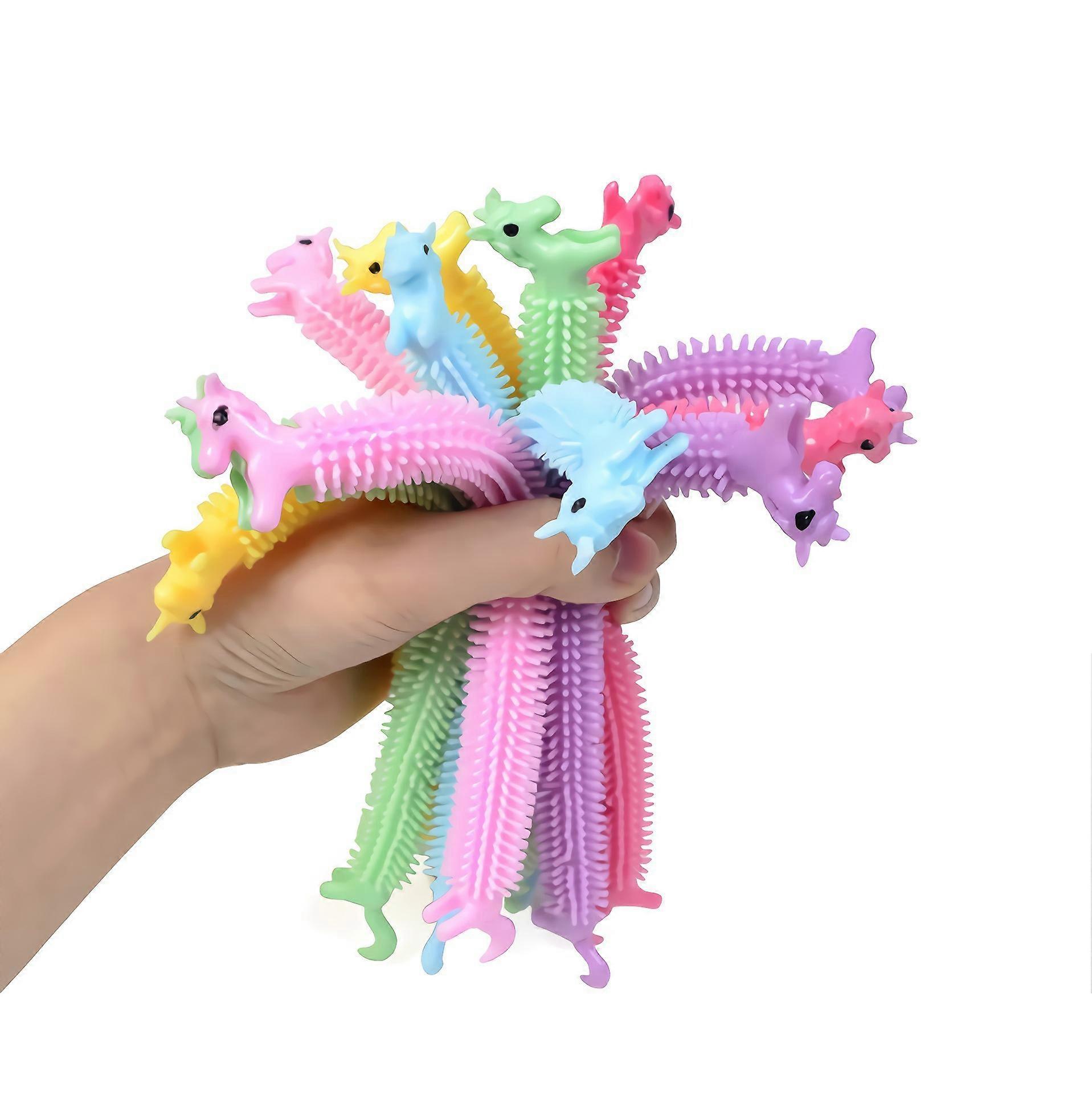 8 stuks Polsbandje Fidget Toys Getextureerd Sensorisch Speelgoed Worm Noedel Getextureerd Elastisch Touw Fidget Toys Angst Autisme Stress Relief 1 stuks (willekeurige kleur)