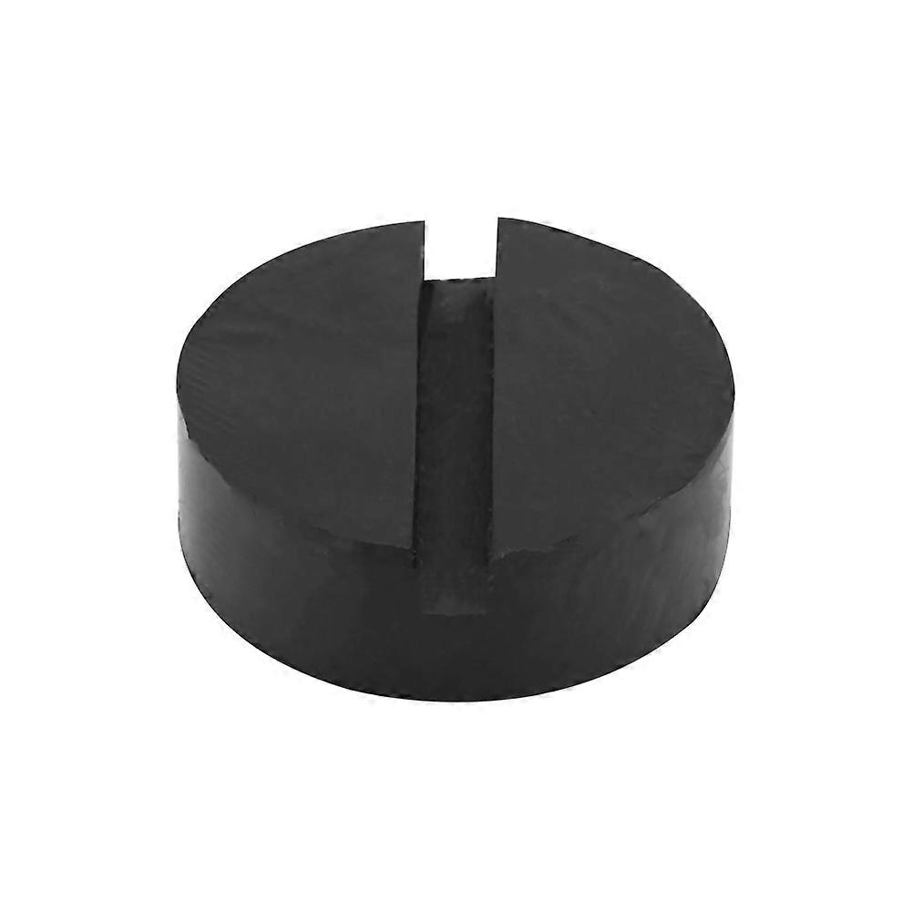 Car Universal Slotted Frame Rail Floor Jack Pads Jacking Rubber Pad Adapter Black