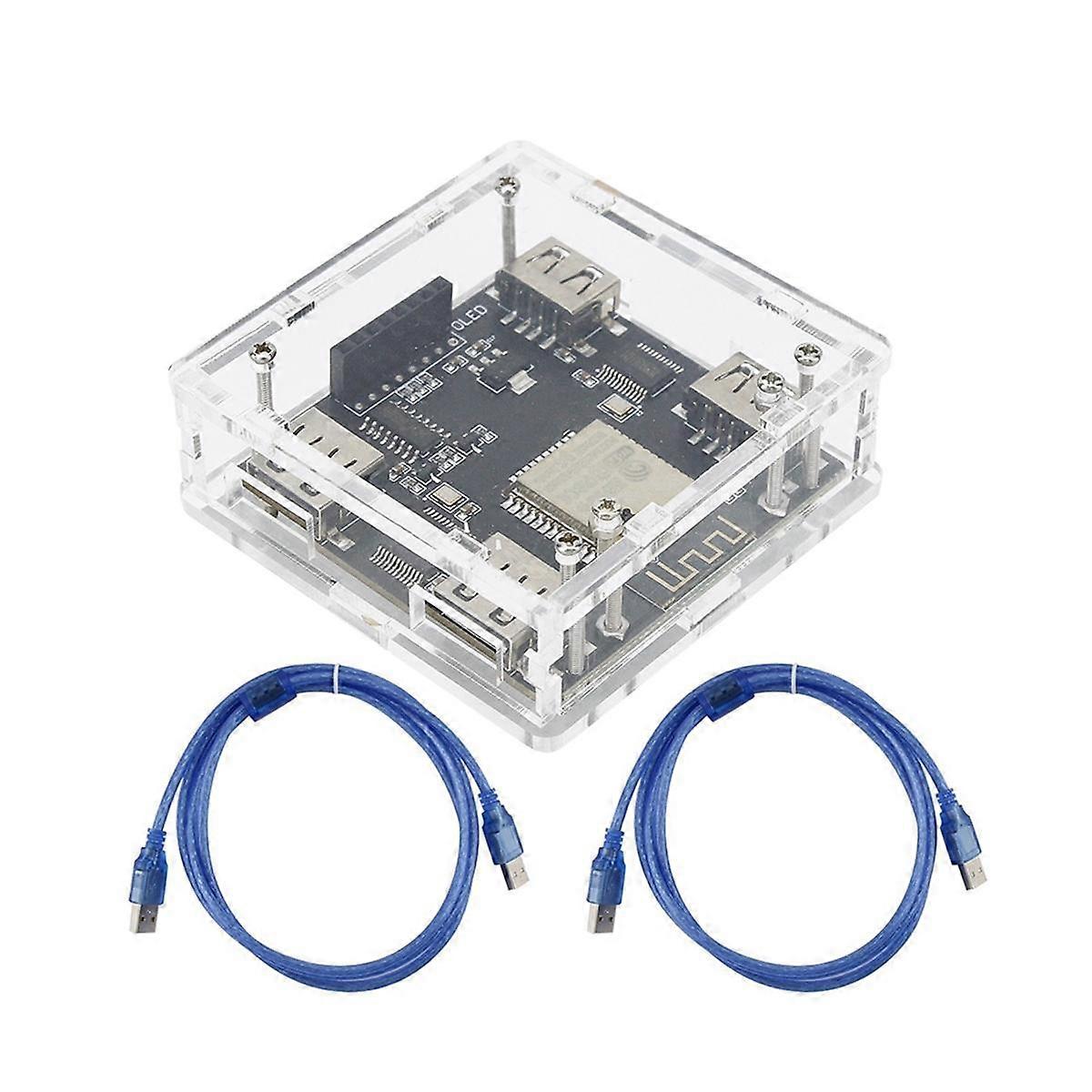 Kmbox B + Pro Key Mouse Controller AI Auxiliary Support Double USB Appuyez sur la poignée de la souris pour DMA et double ordinateur, NO LCD
