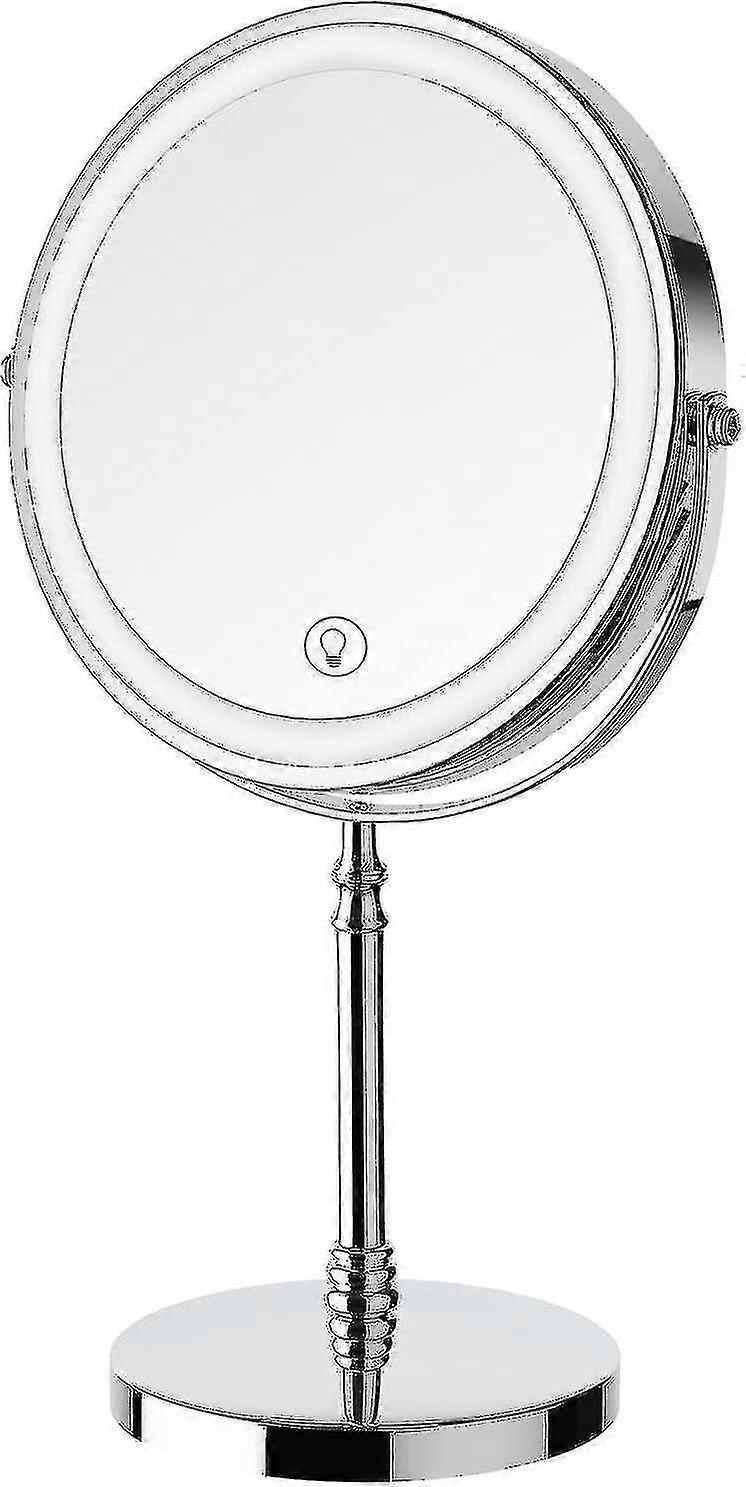 8 -inch Charging Double -sided Can Enlarge Makeup Mirrors, 3 Colors, 1x/10x 360  Rotation Touch