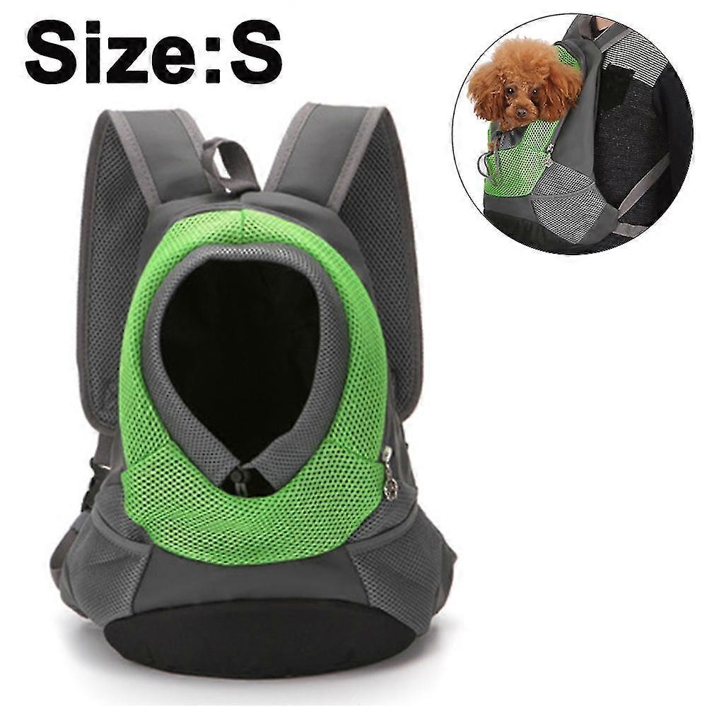 Pet Carrier Backpack, Dog Cat Front Pack With Breathable Head Out