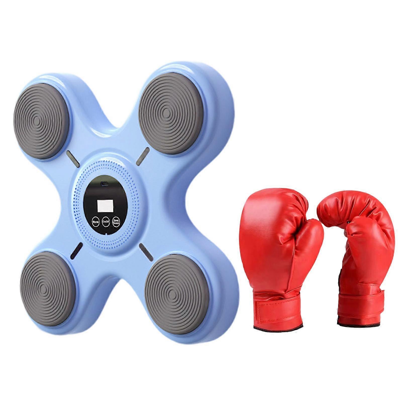 Electronic Boxing Machine Music Boxing Target for Karate Kickboxing Home Use Blue
