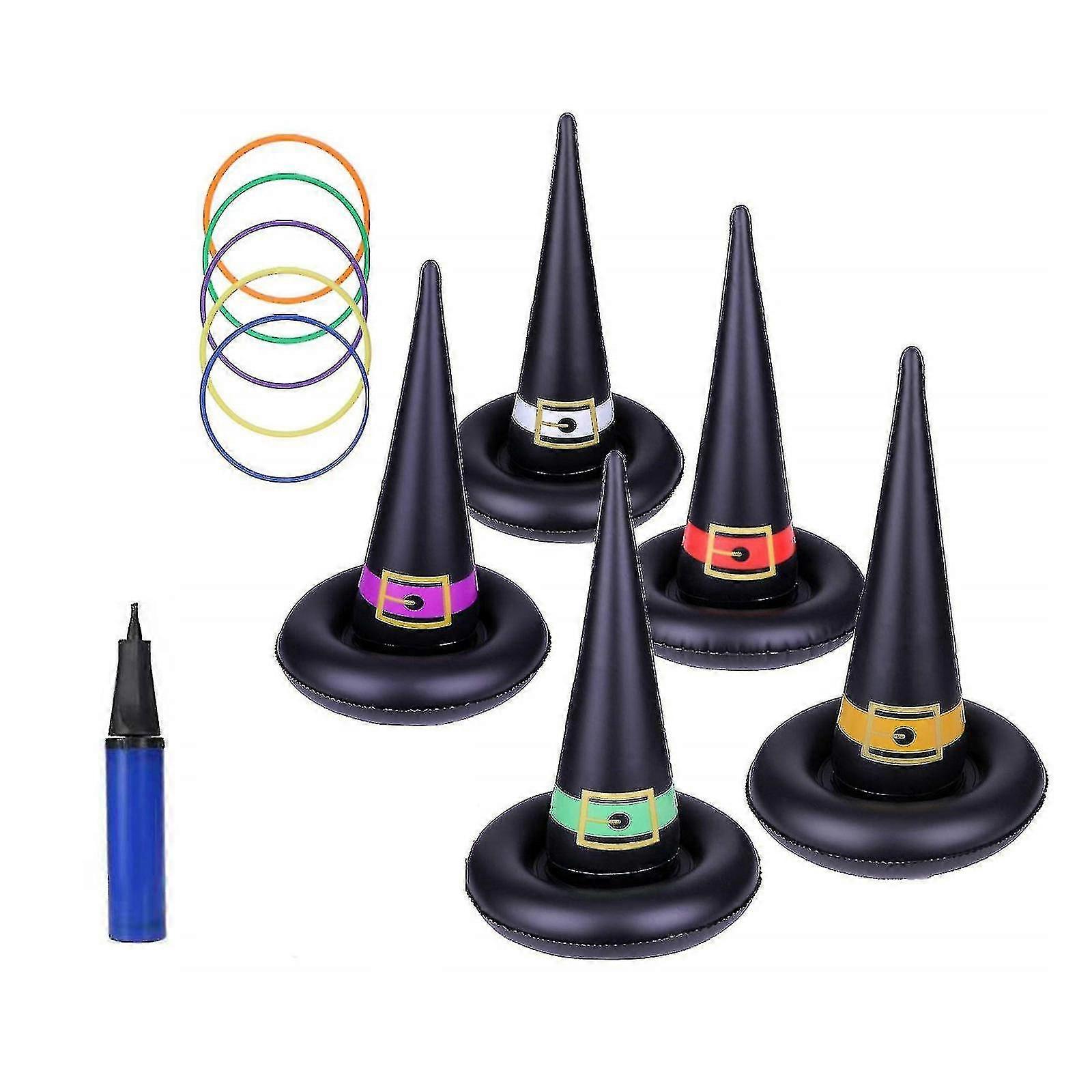 Halloween Inflatable Witch Hat Ring Toss For Party Prop