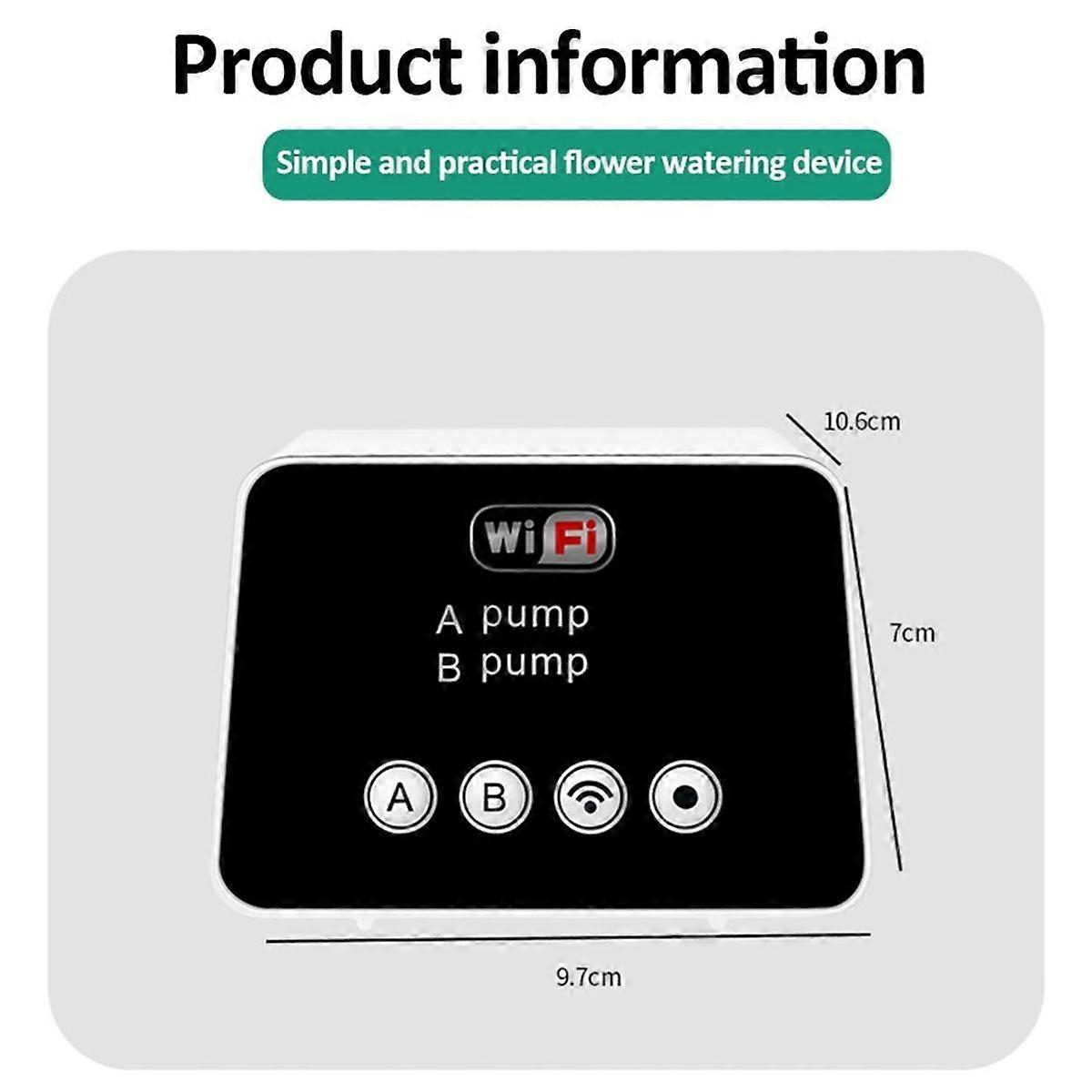 WiFi Smart Garden Irrigation Controller 20 Pots Automatic Drip Irrigation System Remote APP Control