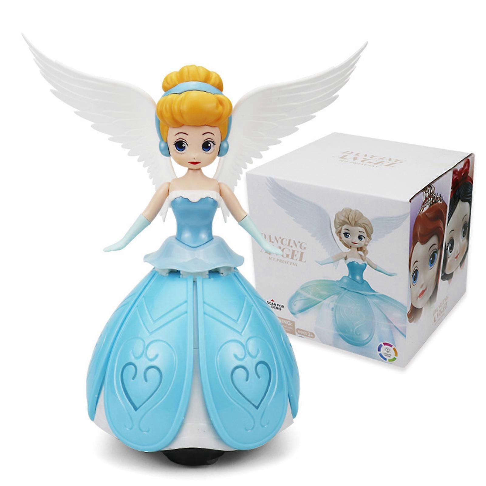 女の子のための氷のプリンセスのおもちゃ、ダンシングプリンセスインタラクティブスピンロボットのおもちゃDIYクリスマスレンガのオルゴール、100%新しい