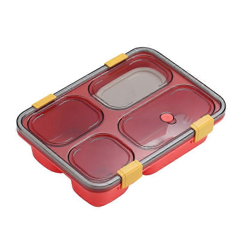 Microwave Plastic Lunch Box, Specification: 1.3L (Red)