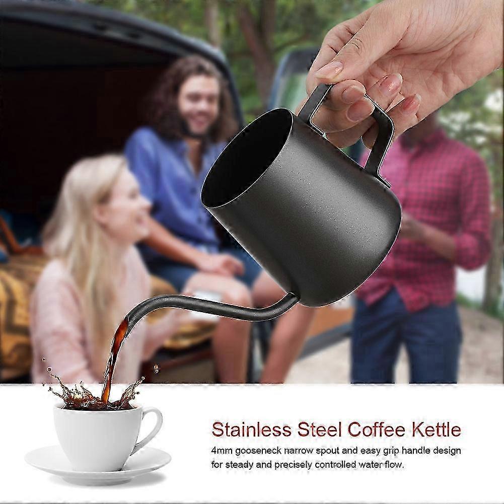 Stainless Steel Gooseneck Coffee Maker 350 ml for Pour Over Brewing Black Tea and Coffee Pot