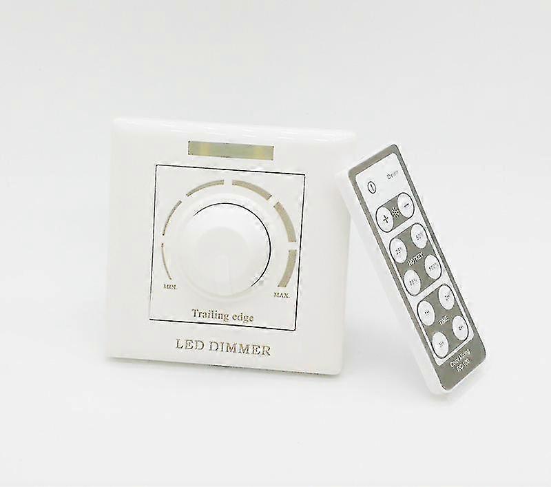 Dimmable Switch, Led Light, Adjustable Brightness, 200w Ir Remote Control Wall Switch, Smart Switch, 220v Dimmer, 1 Piece