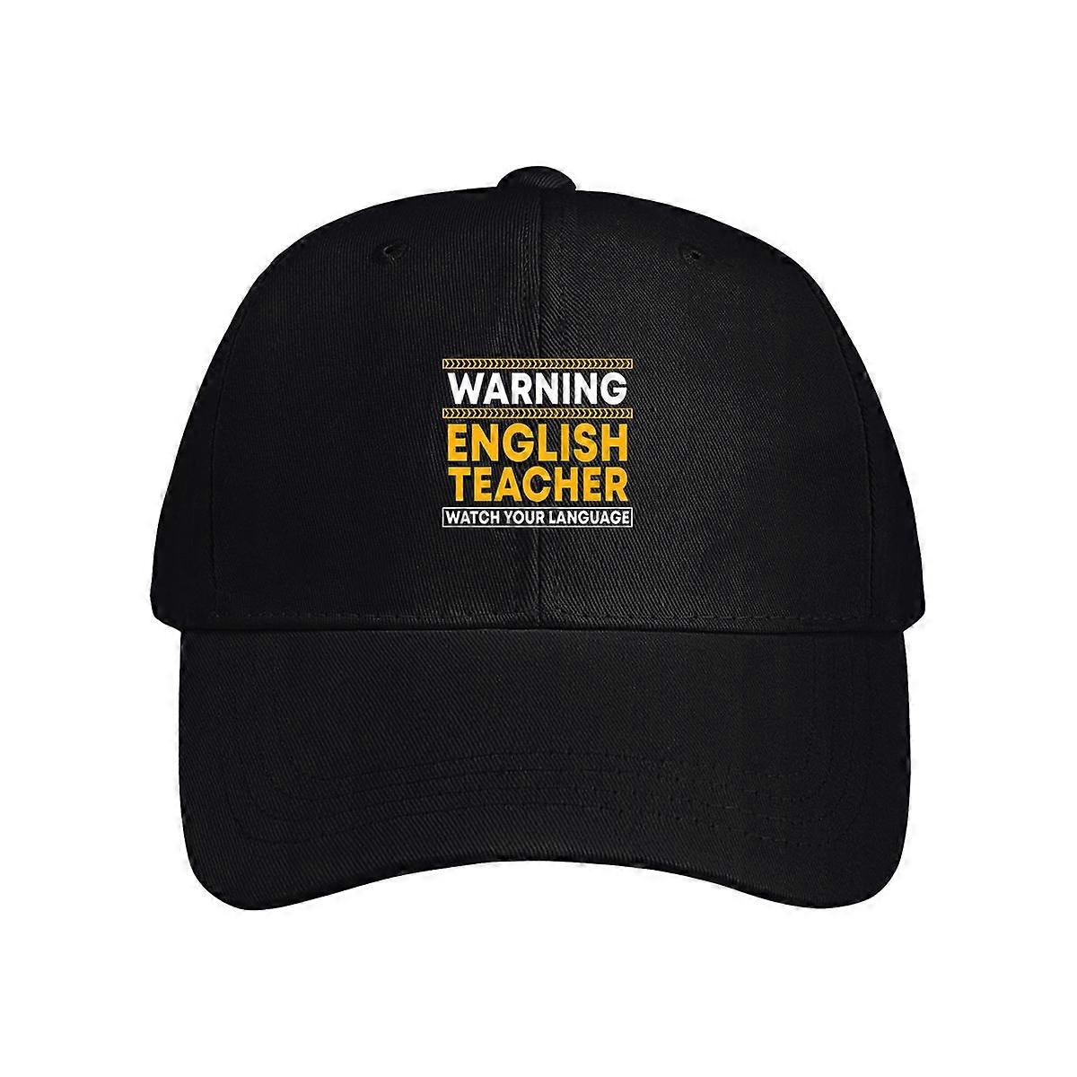 Warning English Teacher Baseball Cap