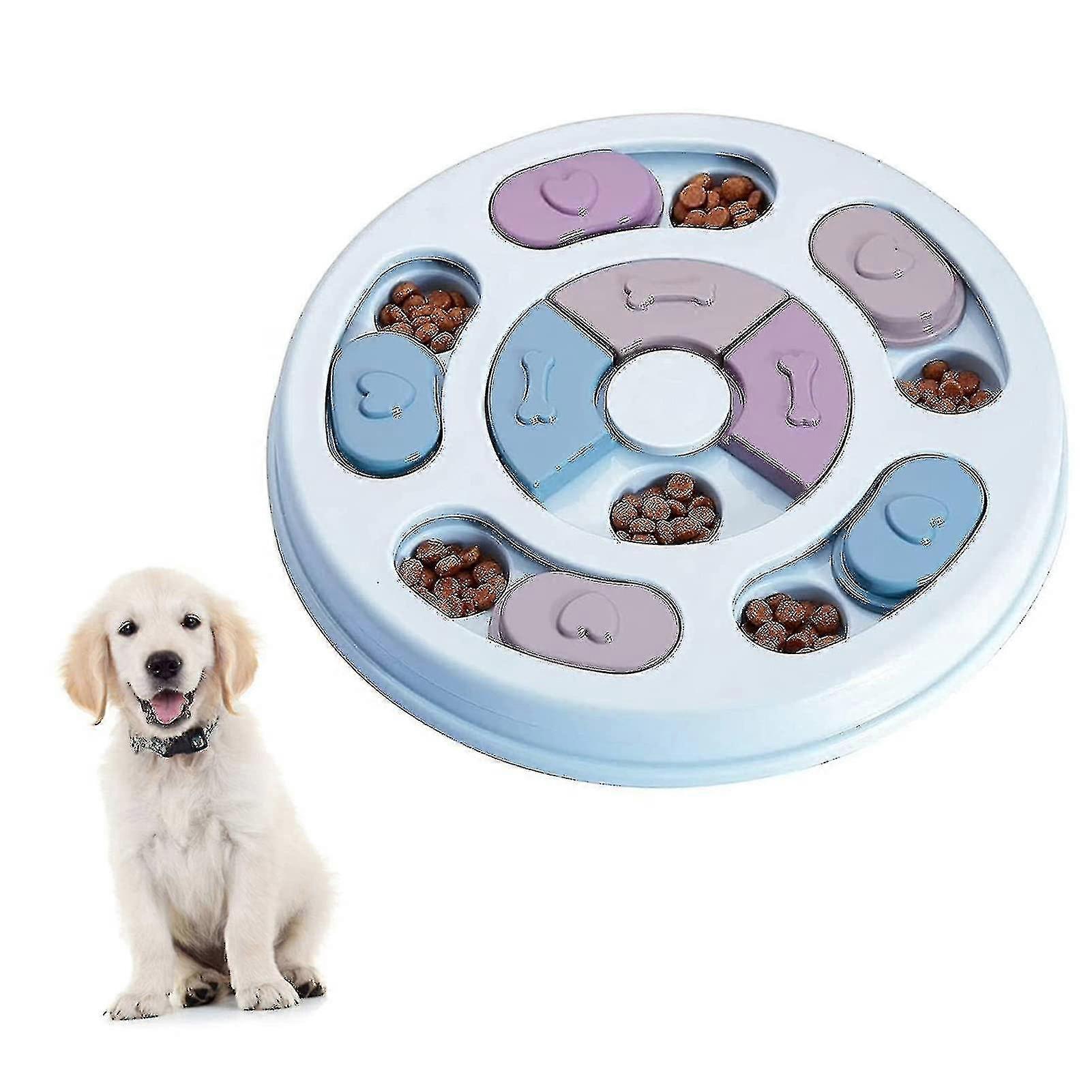 Dog Puzzle Slow Feeder Toy Puppy Treat Dispenser Dog Brain Games Feeder
