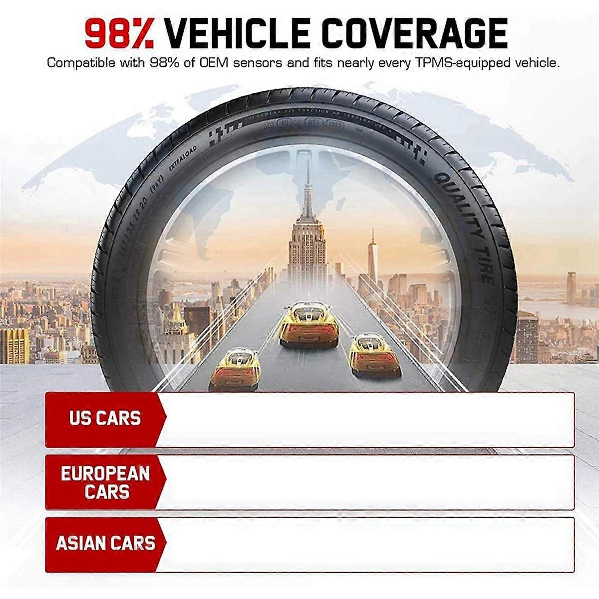 6Pcs for MX Sensor 433 315MHZ TPMS Sensor Tire Pressure Repair Tools Scanner MaxiTPMS Monitor Programming Sensor