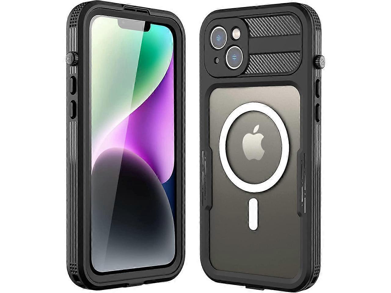 For iPhone 14 Plus Case Waterproof, Full Body Protective Dust-Proof Shockproof Cover Waterproof Case with Screen Protector for iPhone 14 Plus 6.7 inch