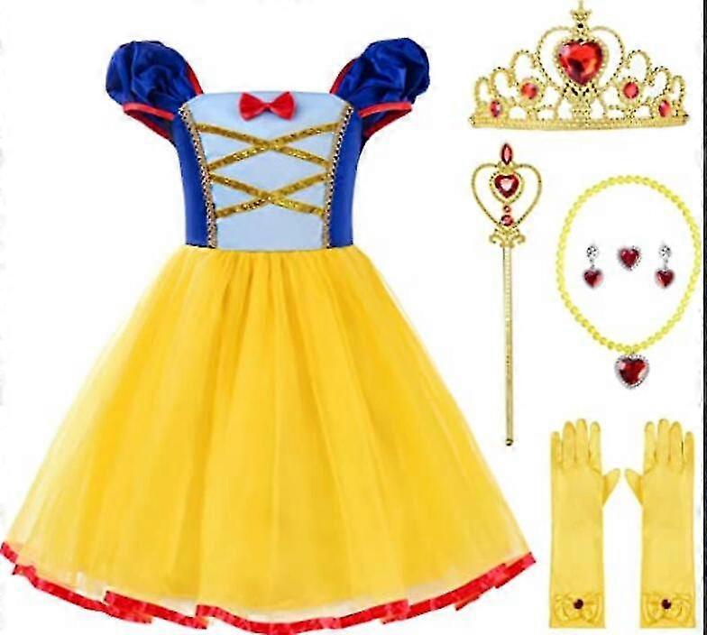 Filles Taille Élastique Sans Dos Princesse Robe Costume