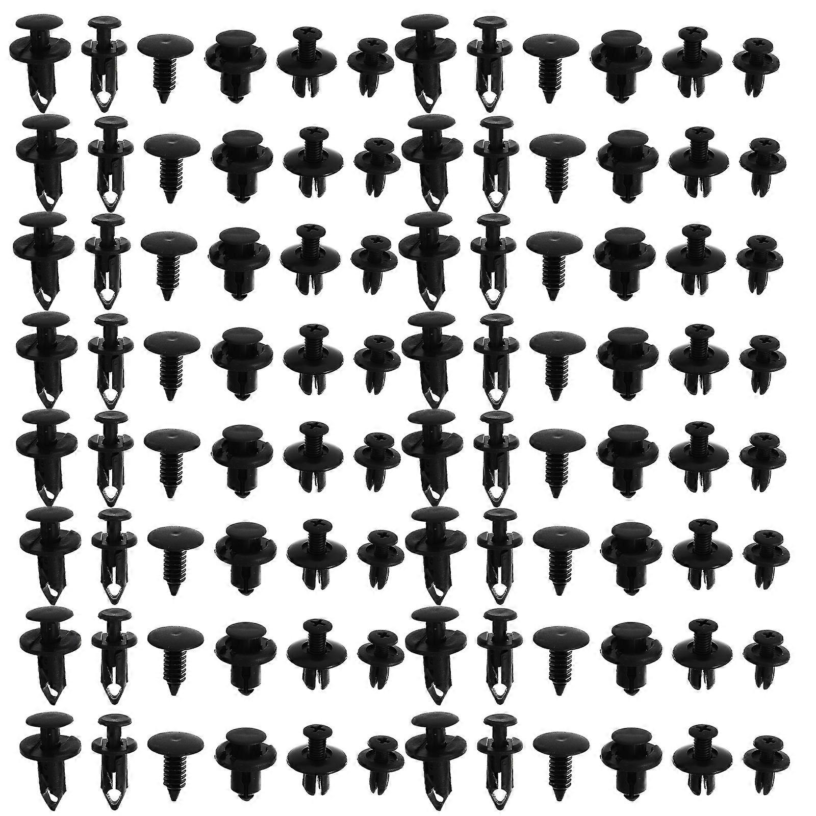 190 ks Automobilové plastové spojovací prvky Push Bumper Fastener Chránič nárazníku Nárazník Push Clips Auto Push Pin