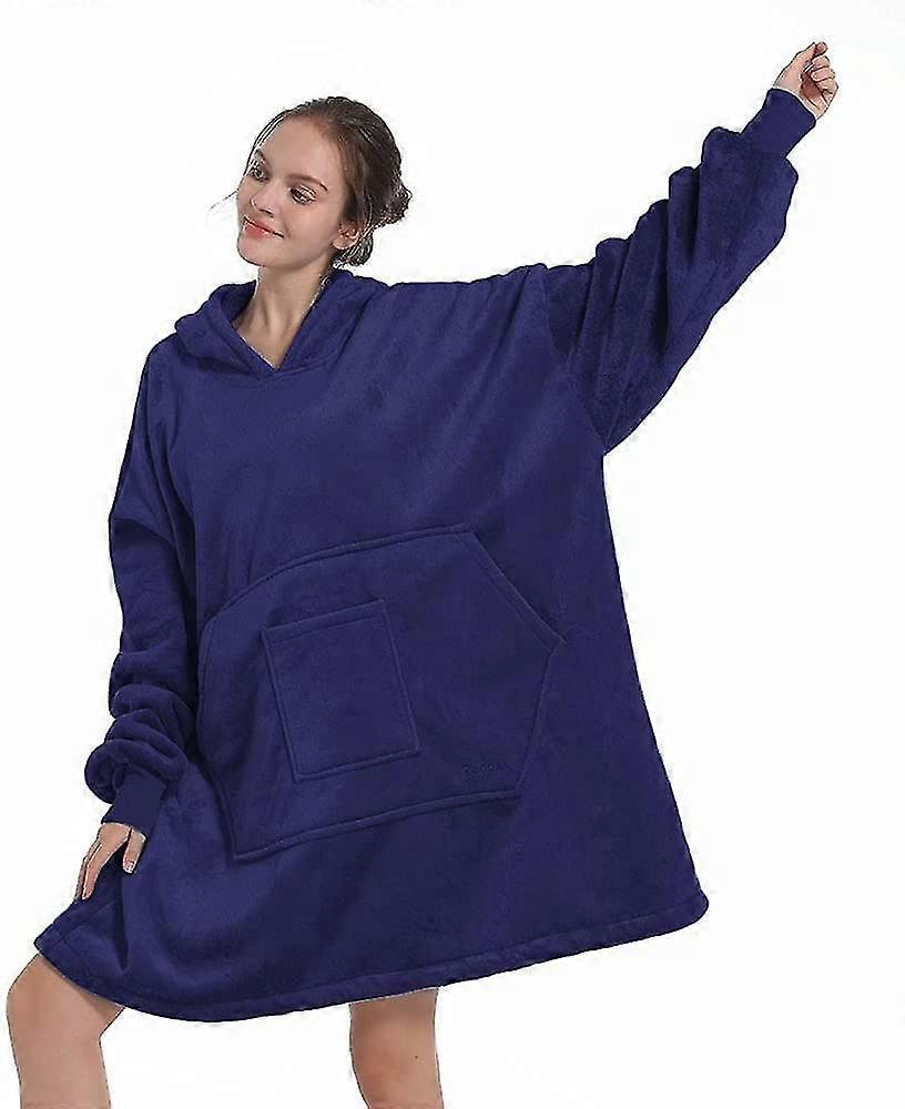 Sweatshirt, Wearable Blanket Oversized Sherpa With Sleeves And Giant Pocket