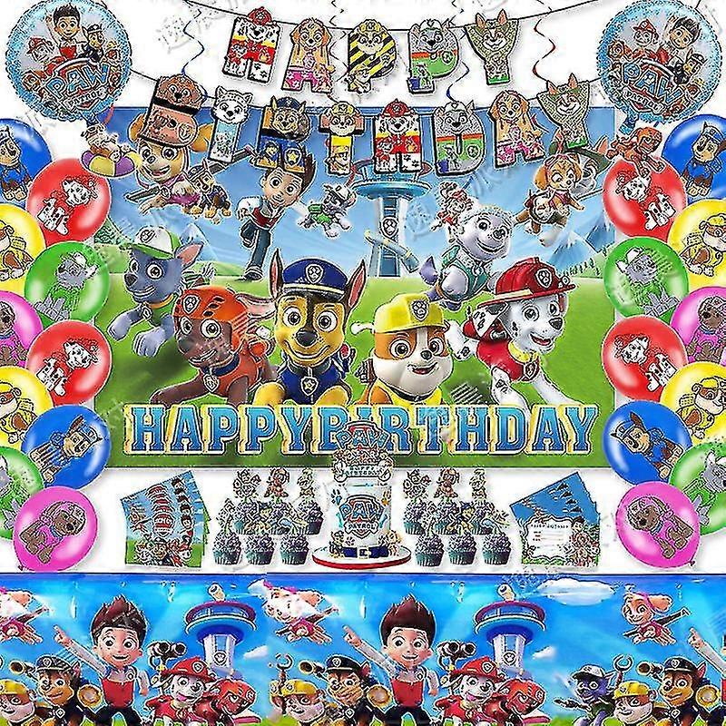 Dog Theme Happy Birthday Balloons Kit