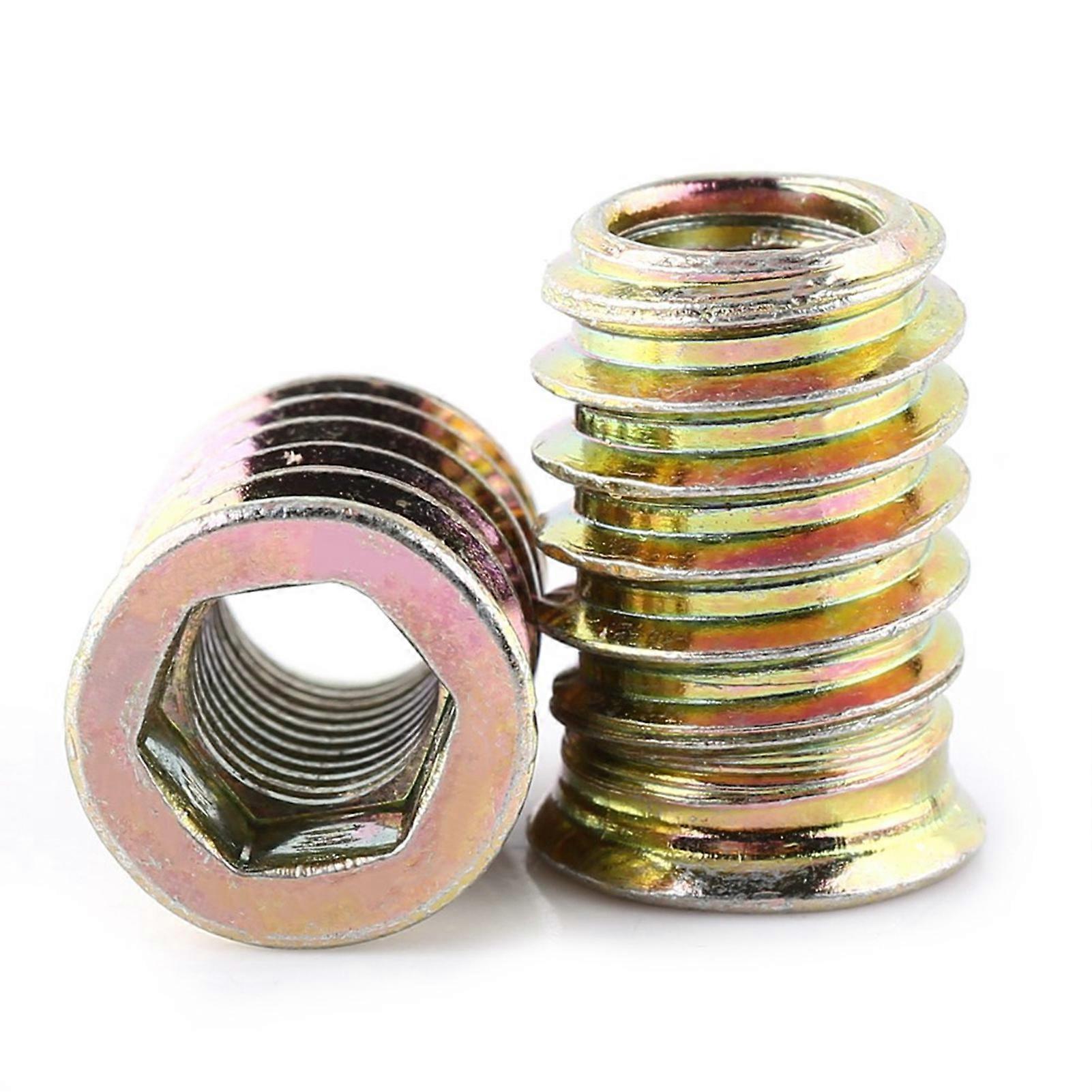 Moer Hout Insert Hexagonal Socket Nut Furniture Fix (M8 * 20mm)