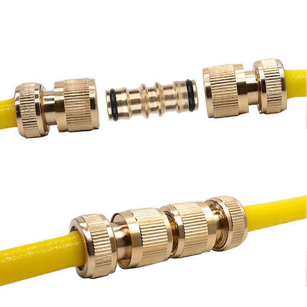 Garden Water Pipe Adaptor Fitting Brass Hose Tap Connector Threaded