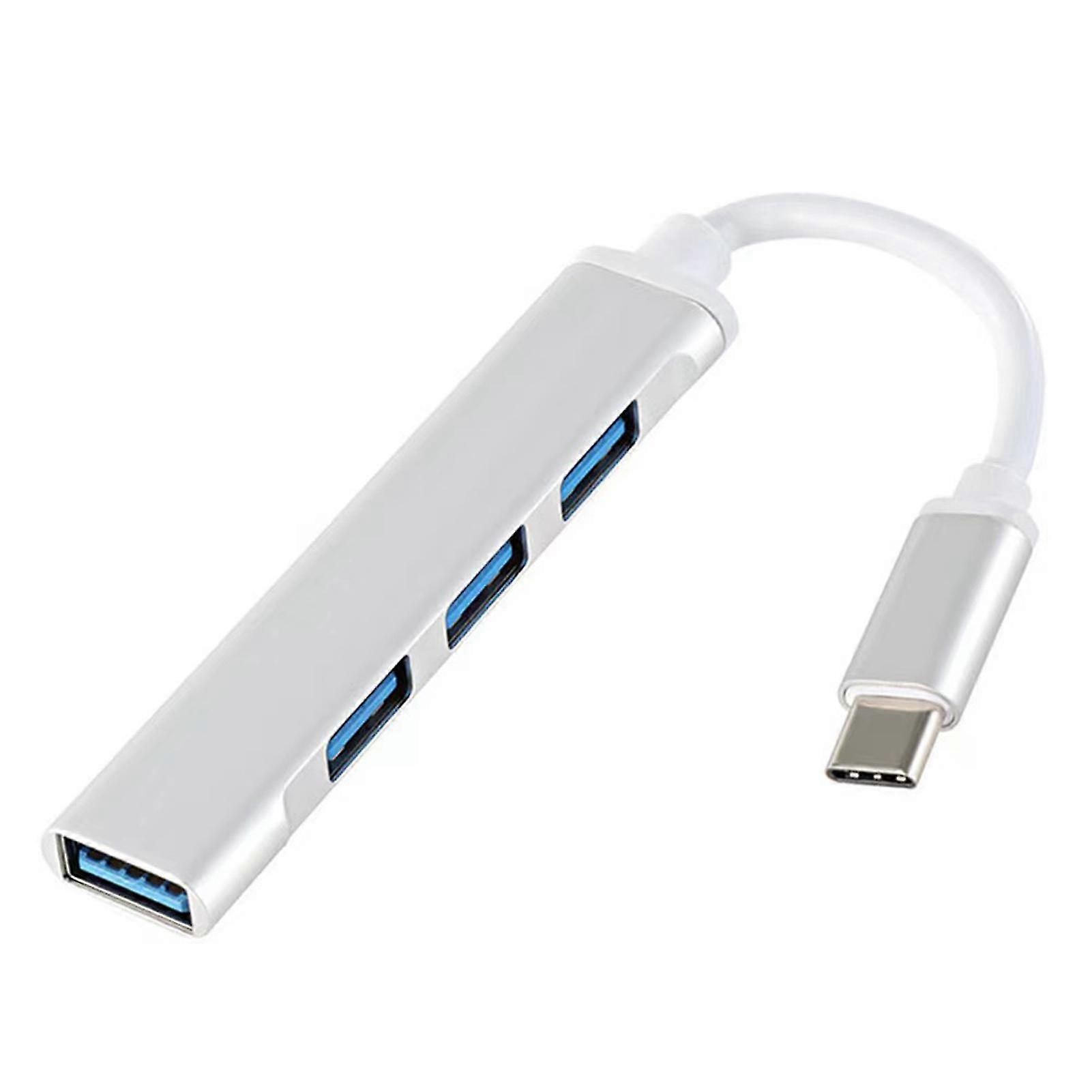 Type-c Ultra-thin Hub Splitter Portable 4 Usb Interface Extender For Laptop Desktop Computer