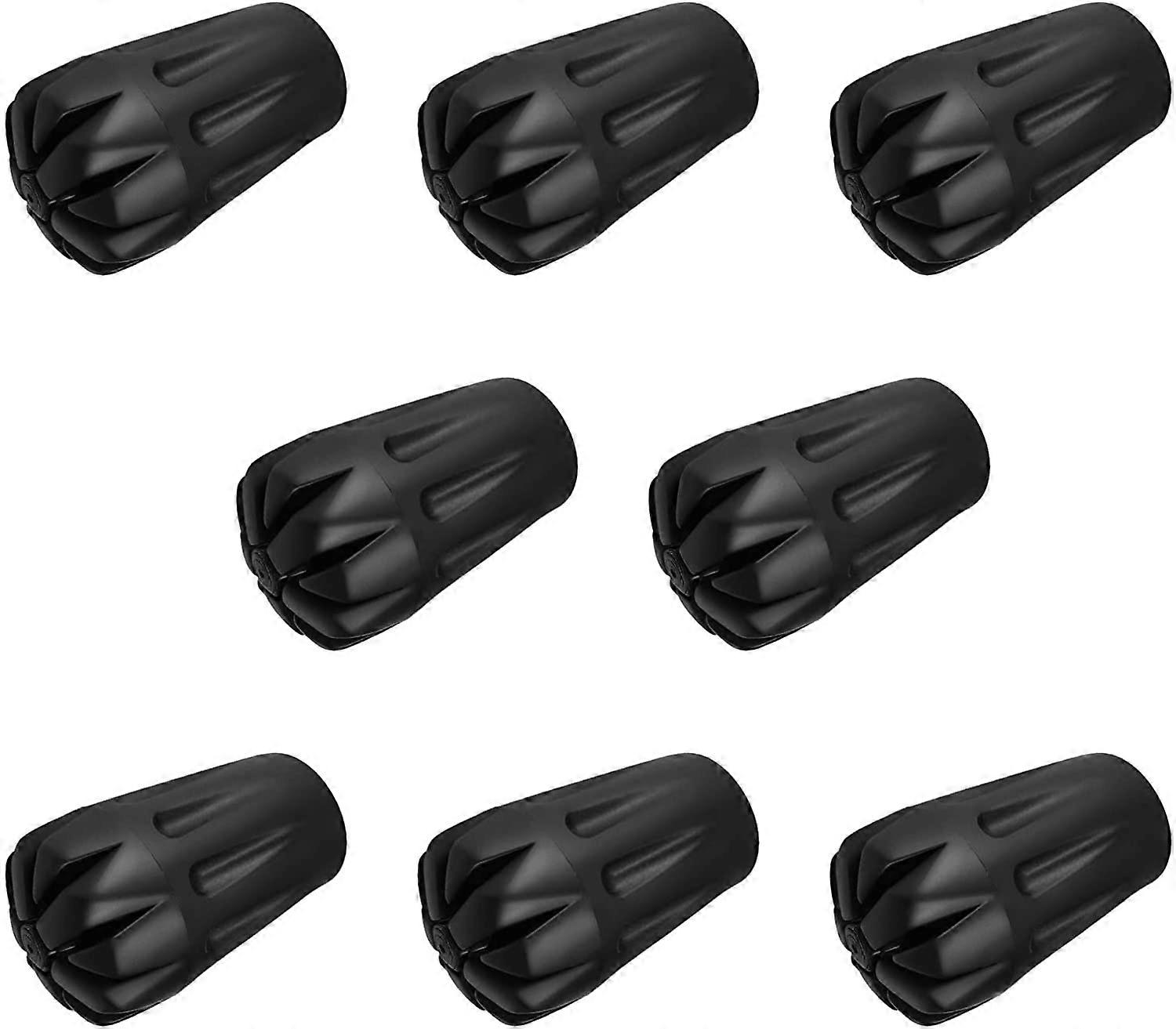 Trekking Pole Accessories Rubber Tip 8 Pack, Rubber Replacement Pole Tip Protector Fits Most Standard Hiking