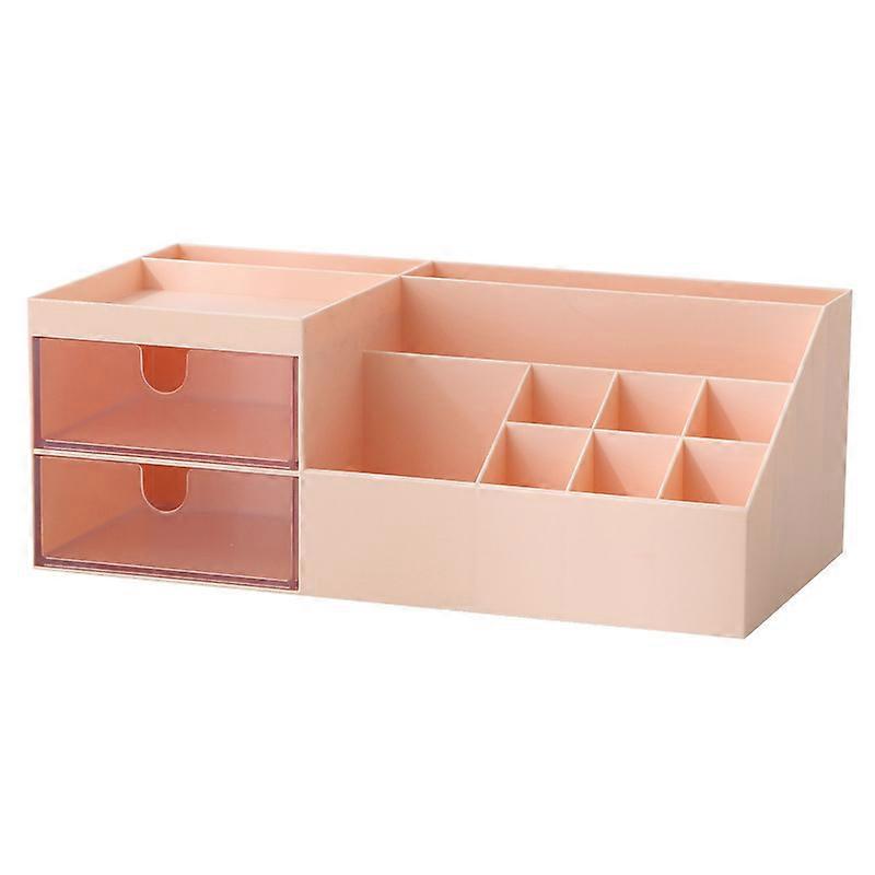 Makeup/Bathroom Organizer Countertop with Drawers (Pink)
