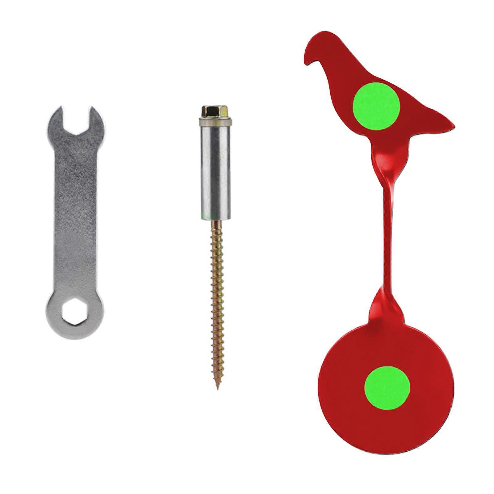 Portable Airgun Shooting Target with Side-Mounted Bird Tree Design and Bright Colors