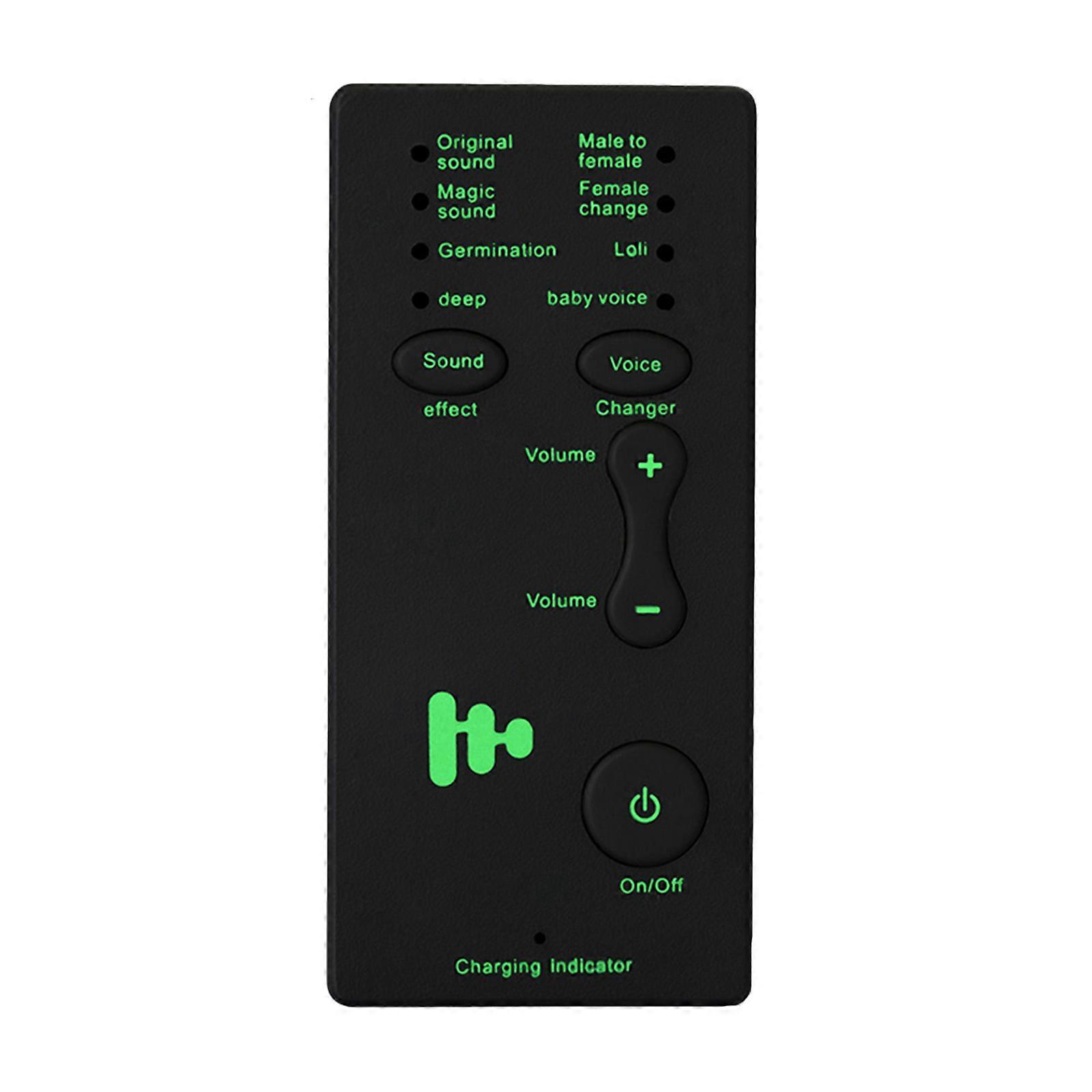 Mini Voice Changer Device, Portable Sound Card Broadcast with 4 Different Voice