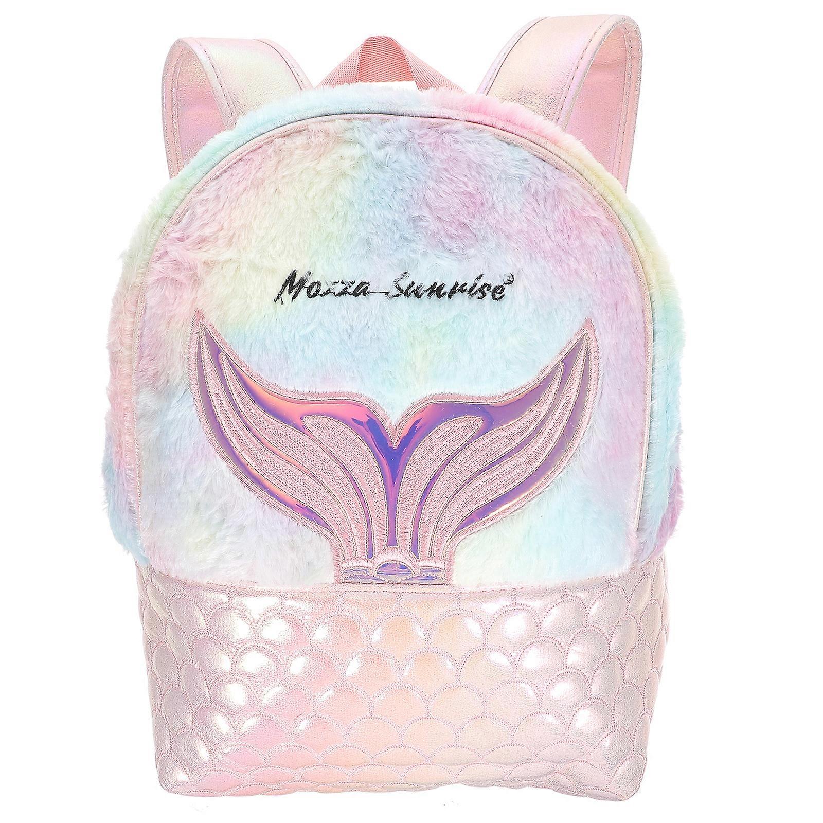 School Backpack Girls Mermaid Backpack Elementary School Backpack with Adjustable Straps