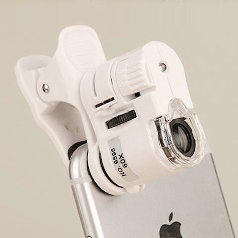 Mobile Phone Microscope 60X Magnifier Universal LED Instrument Macro Lens Optical Zoom With Micro Camera Clip Optical Instrument Betterlifefg