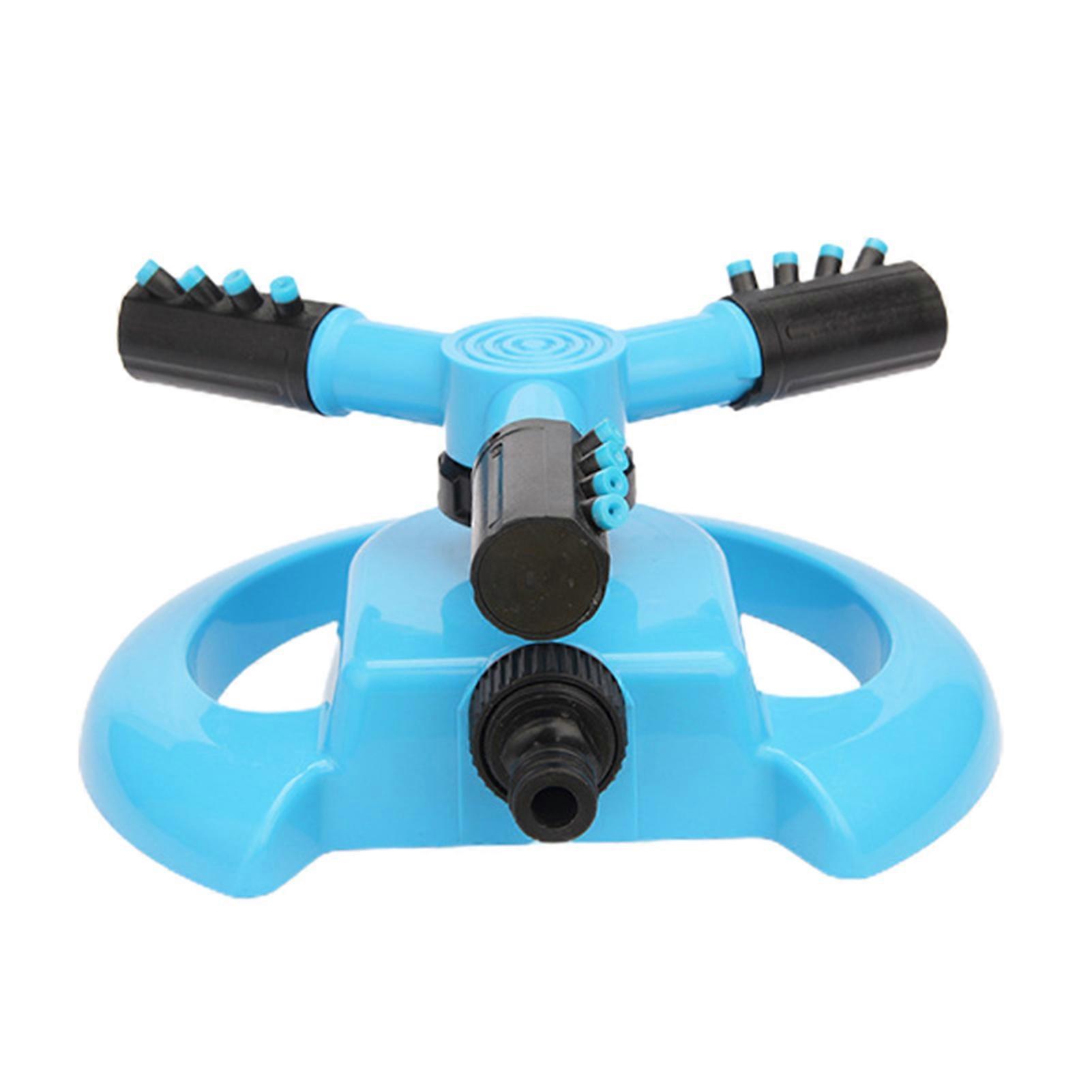 360-Degree Rotating Lawn Sprinkler 3 Arm Design Universal Simple Installation Wider Coverage Automatic Garden Yard Sprinkler Tool Jikaix