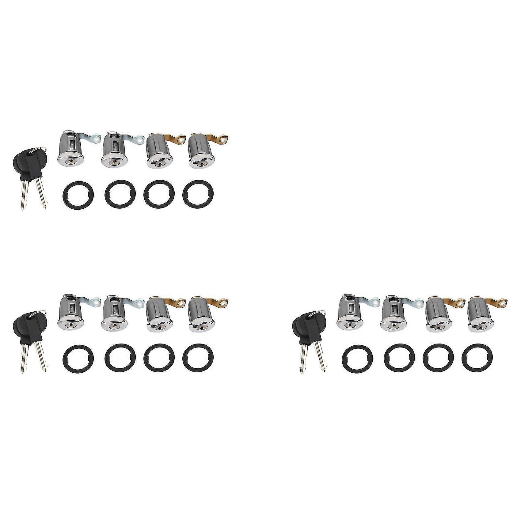 4pcs Car Door Locks Keys For Peugeot Partner Citr0en Xsara 1996-2007