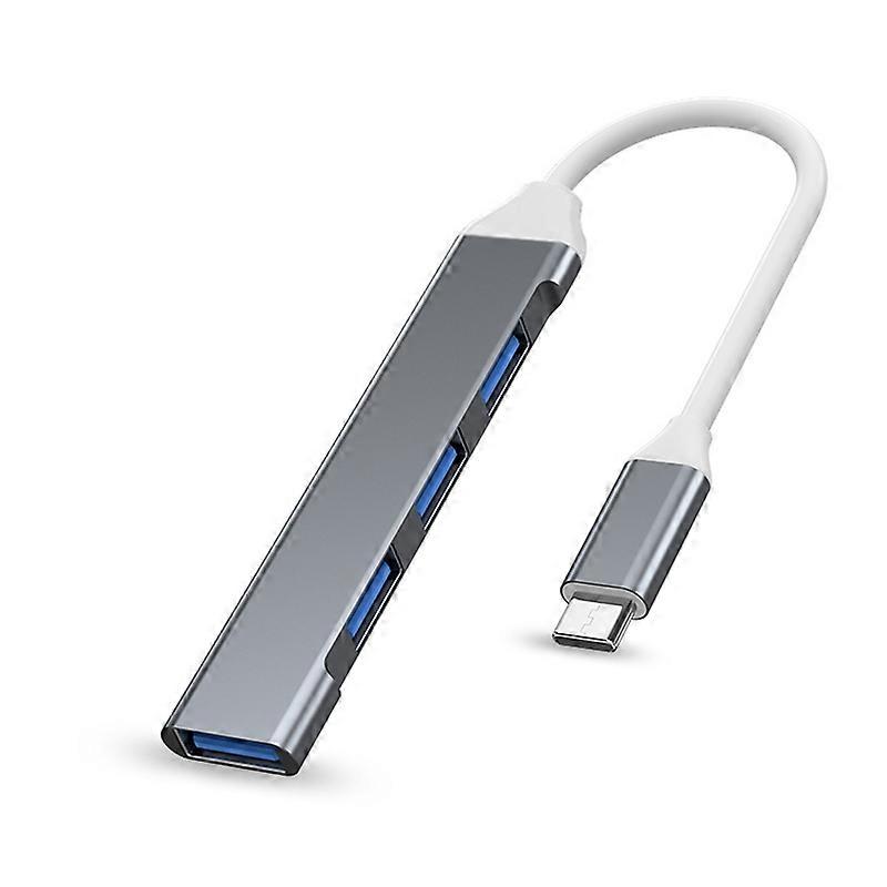 High Speed Drive-free USB Docking Station Portable 4 Port USB3.0 Type-C 3.0 Multi USB Splitter OTG Hub Computer Accessories JIKAIX