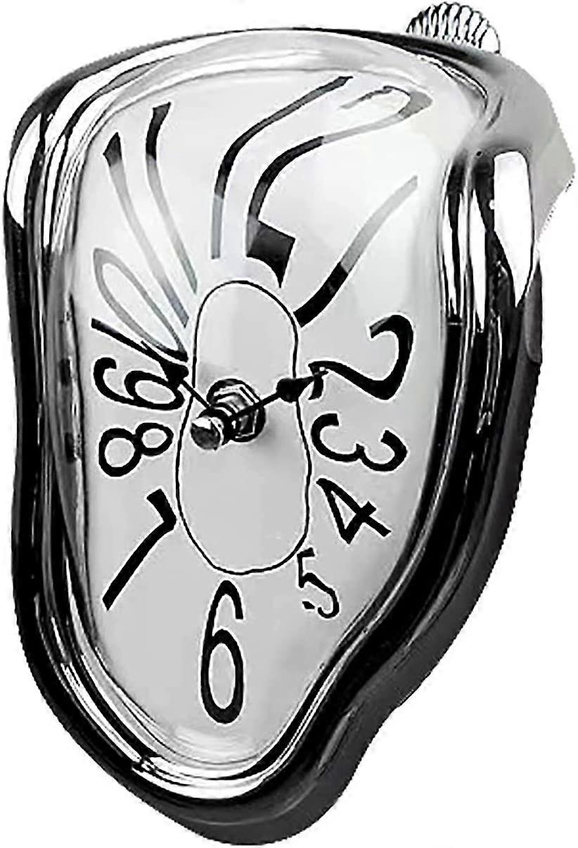 Orologio da parete, Salvador Dali Melting Clock, 7 pollici Surrealistic Table Shelf Clock, Modern Home Wall D