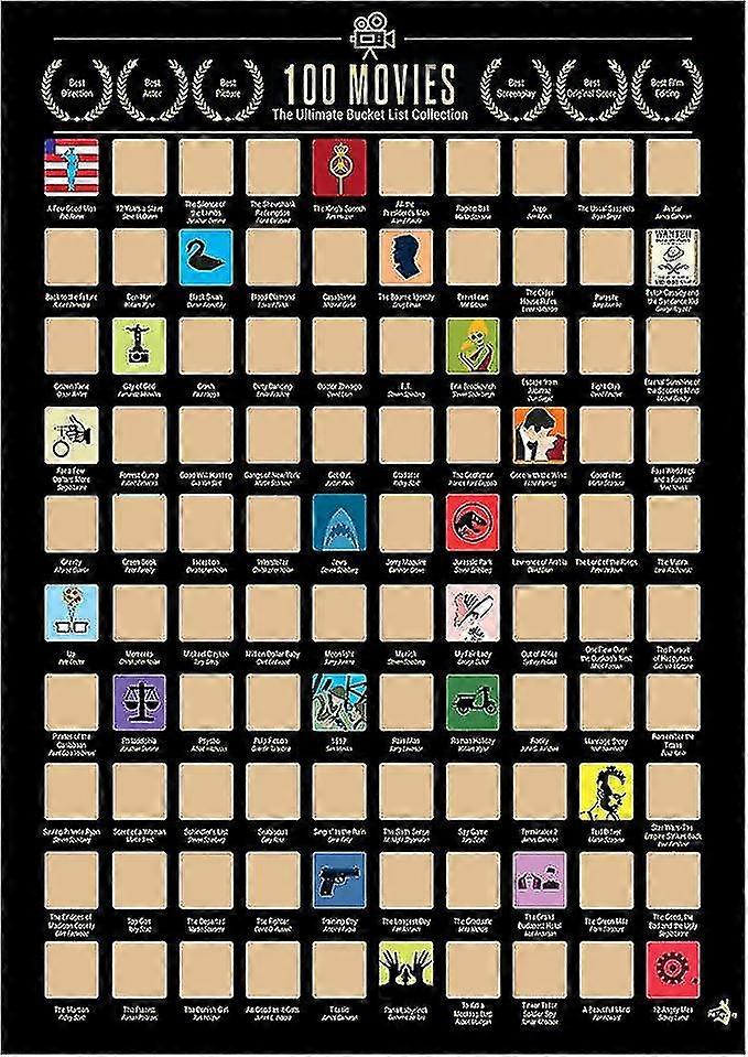 Plakat ridse top 100 Film Bucket List par gaver