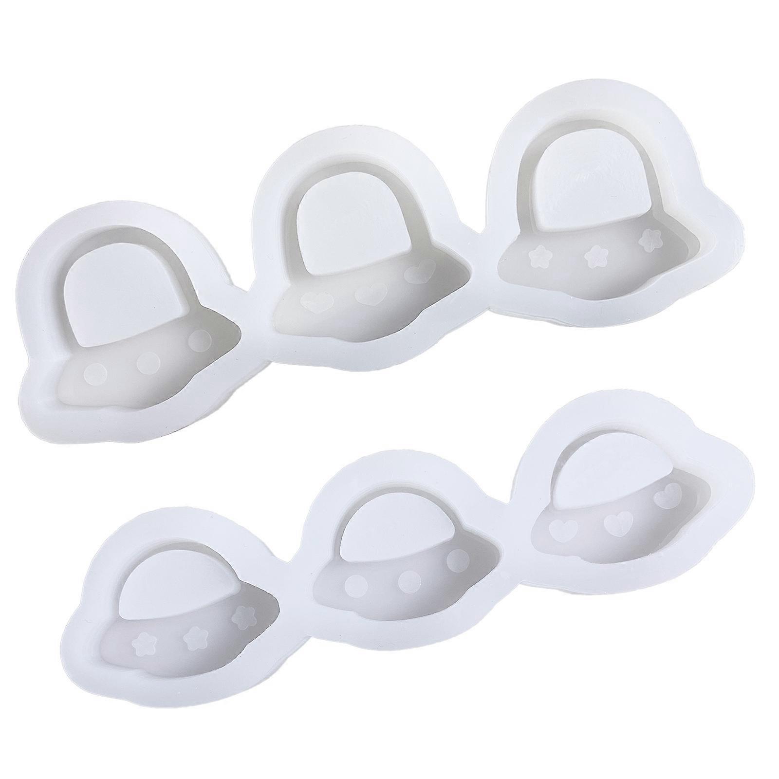 Spaceship Quicksand Keychain Mold DIY Pendant Epoxy Resin Crafting Molds