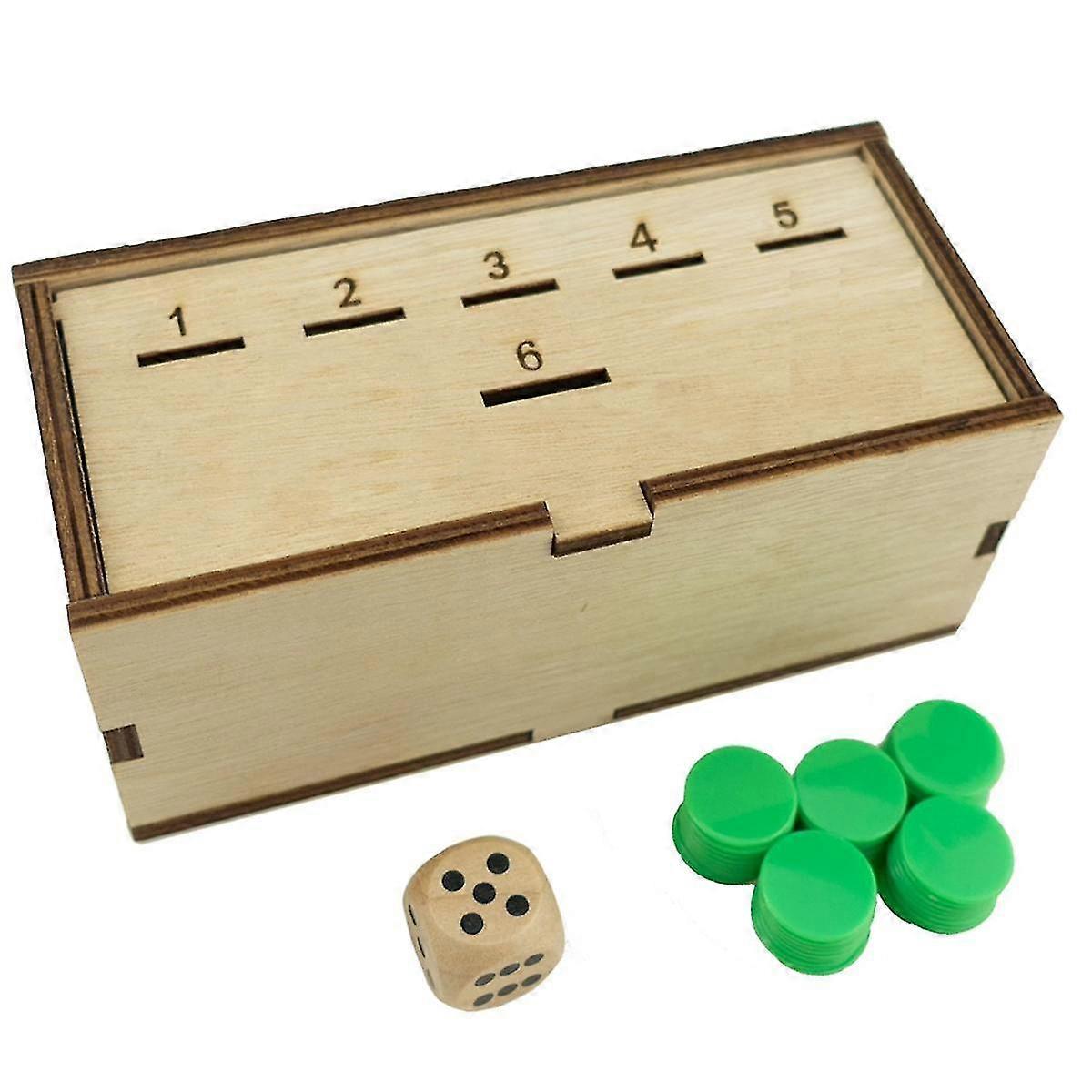 Penny Game - Fun Board Game Works with Pennies, Coins to Win, Coin Game Wood Box for 2-6 Players