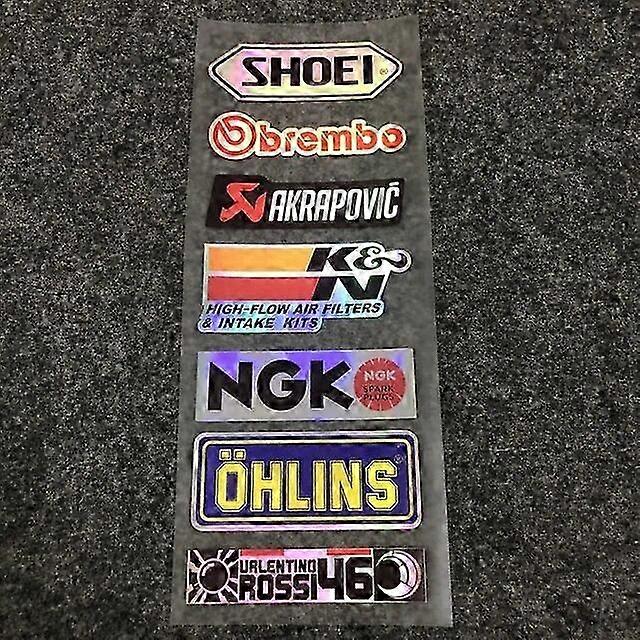 دراجة نارية ملصق خوذة ملصق الراعي SHOEI NGK ملصق عاكس الجسم خدش ملصق اكسسوارات الدراجات الناريلتف السيارة