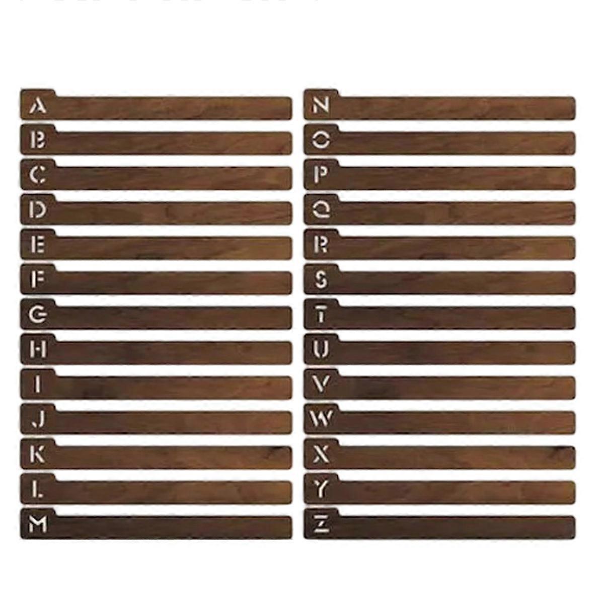 26 kpl Puiset vinyylilevynjakajat Aakkoselliset A-Z Levynjakajat 2 Puolinen vaaka- ja pystysuuntainen poppelilevynjakaja Vinyylialbumin organisaatio L