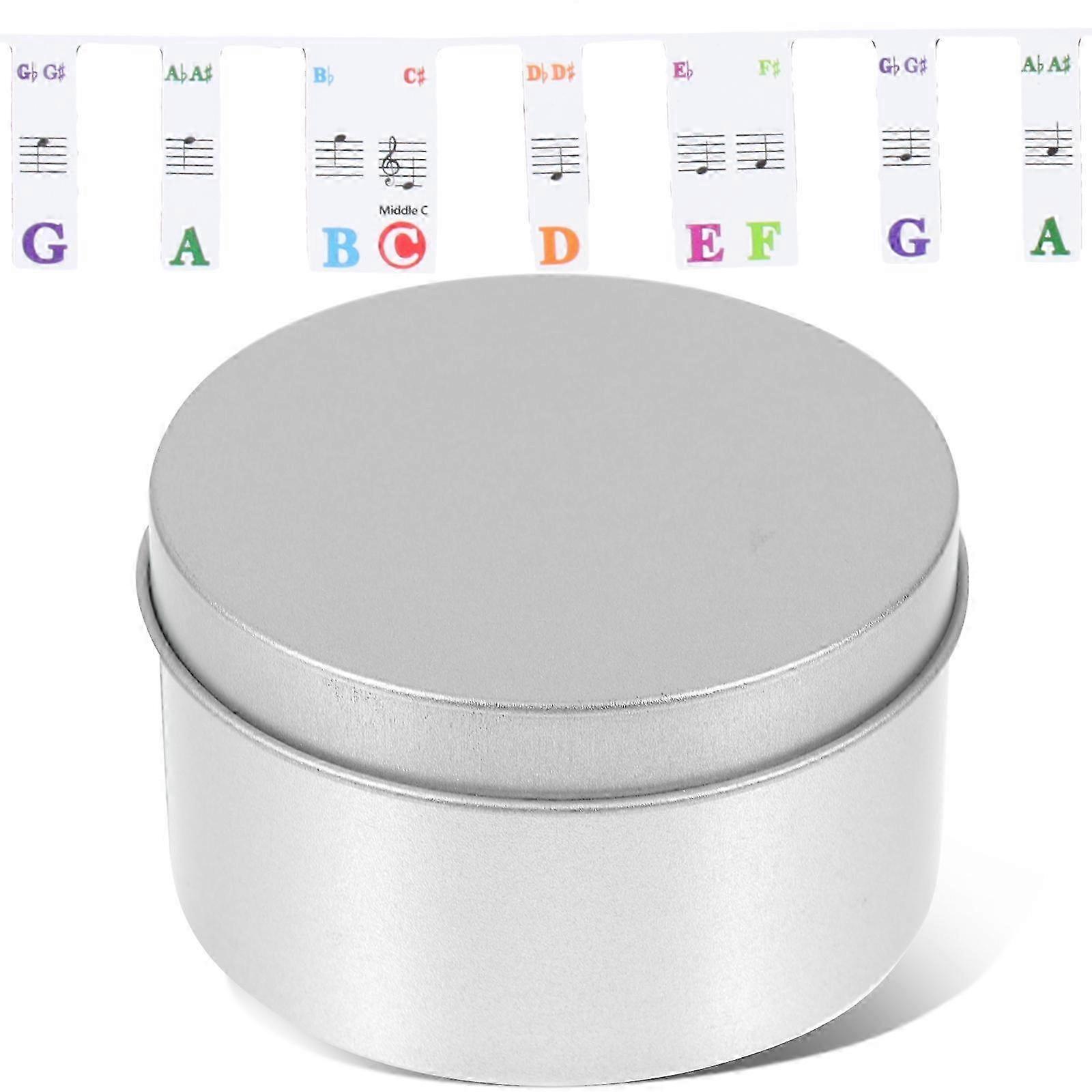 Piano Keyboard Note Strip Non Stick Piano Key Label Numbered Musical Notation (61 Keys)