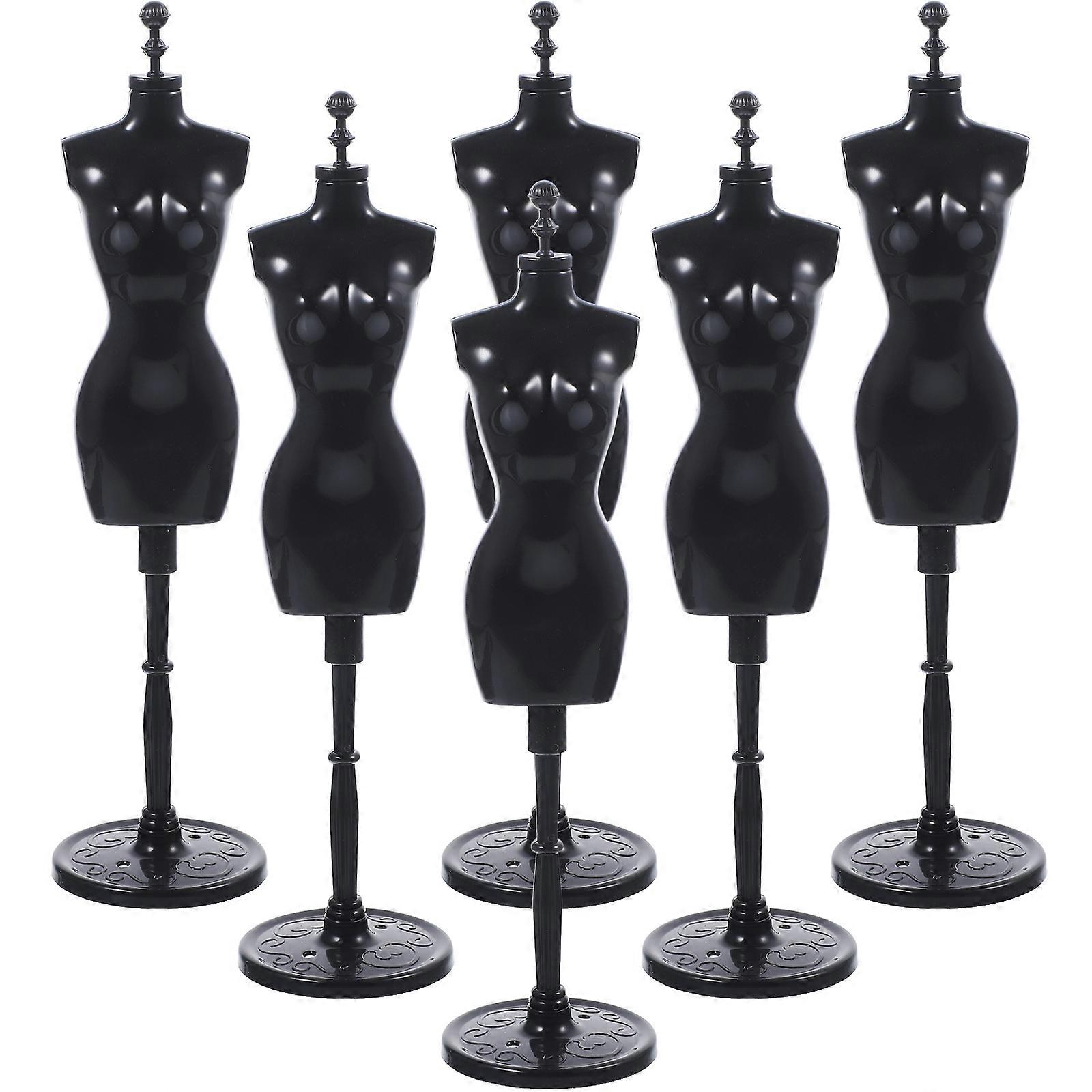 6Pcs κούκλα μανεκέν ράφι κούκλα φόρεμα φόρεμα επίδειξη στάση κούκλα φόρεμα κάτοχος επίδειξης κούκλα μοντέλο στάσεις