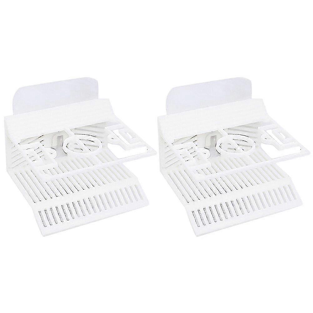 2pcs Kitchen Sponge Drain Rack Countertop Dishcloth Rack Kitchen Sponge Holder