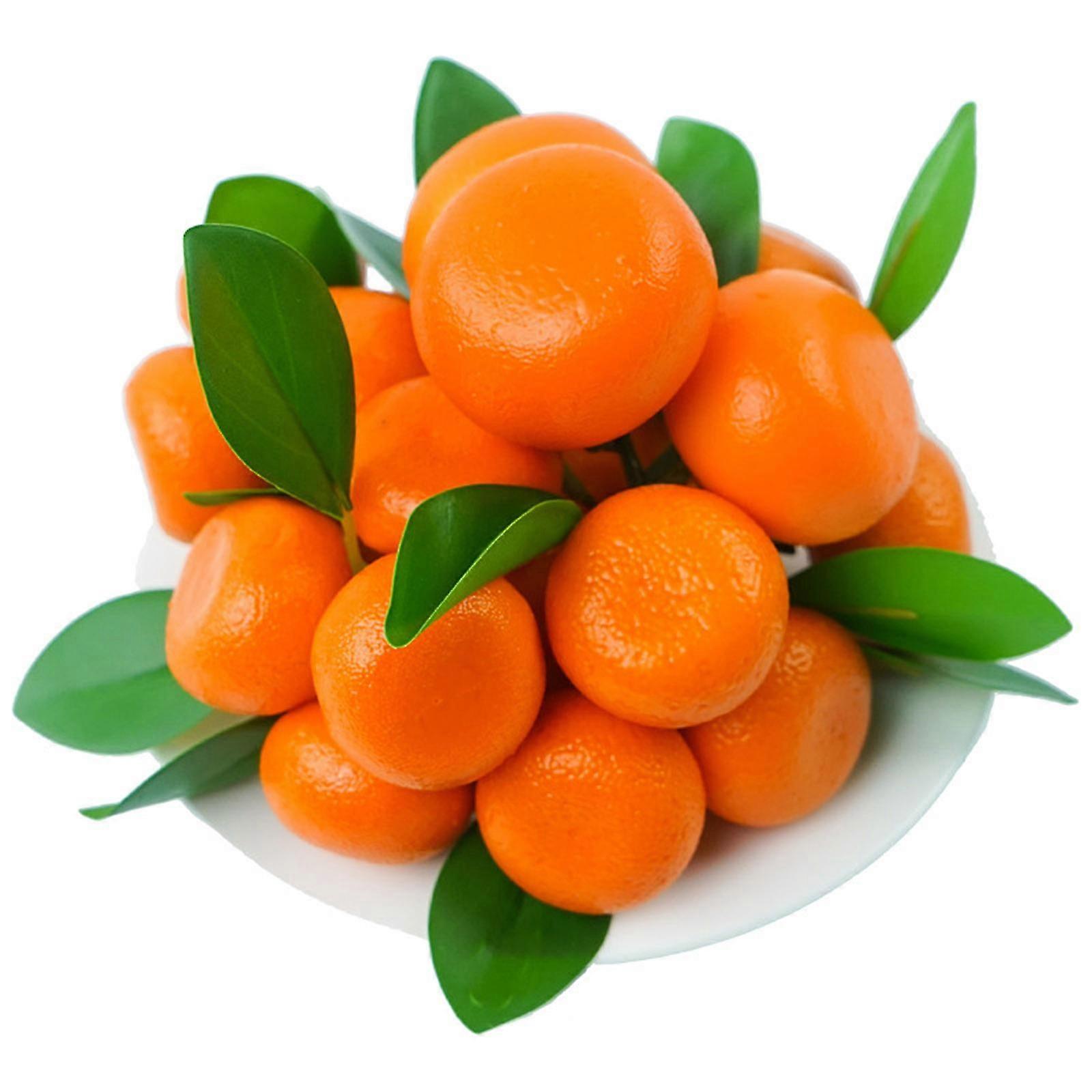 Artificial Fake Oranges Prop Decor 9pcs