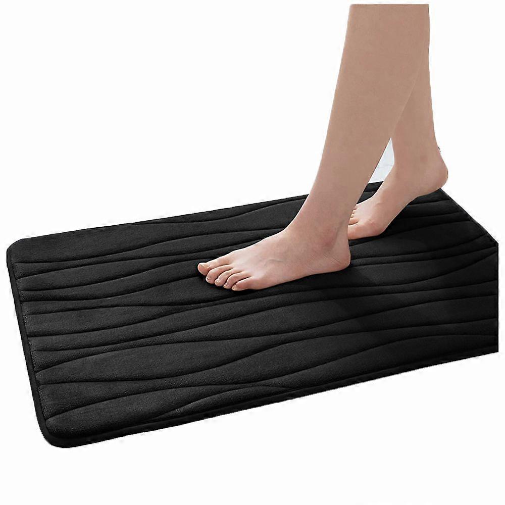 Bath mat set 2-piece memory foam absorbent bath mat set non-slip washable bath mat set 2-piece
