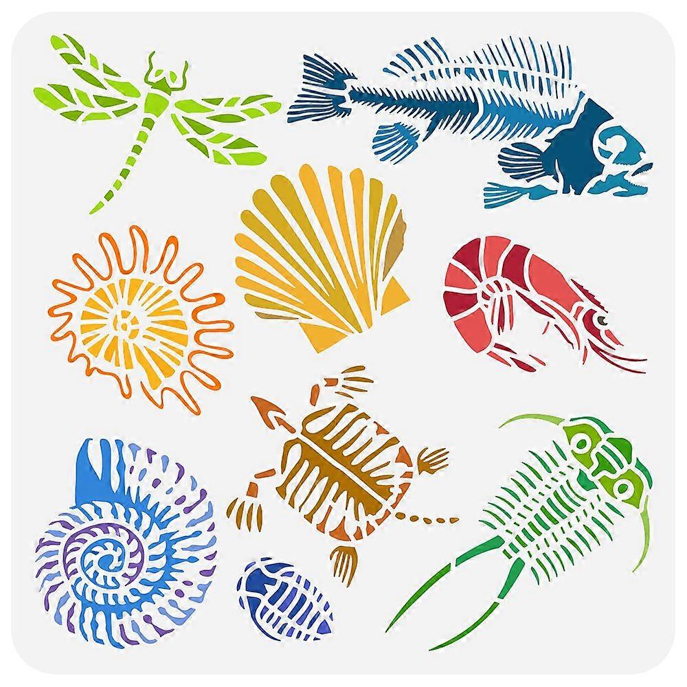 1pcペット中空描画DIYスクラップブックフォトアルバム他の動物用絵画ステンシル30x30cm