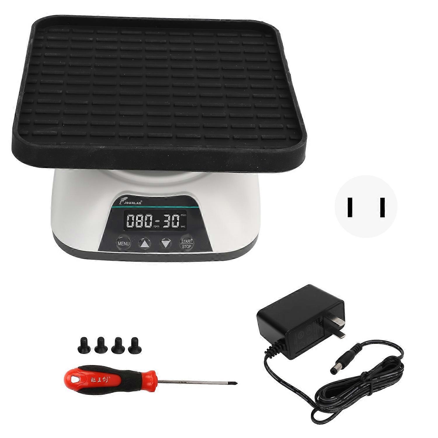 Orbital Shaker Digital Display 10° Tilting 20‑80RPM Adjustable 10s‑99min Timing 0.8kg Capacity Shake